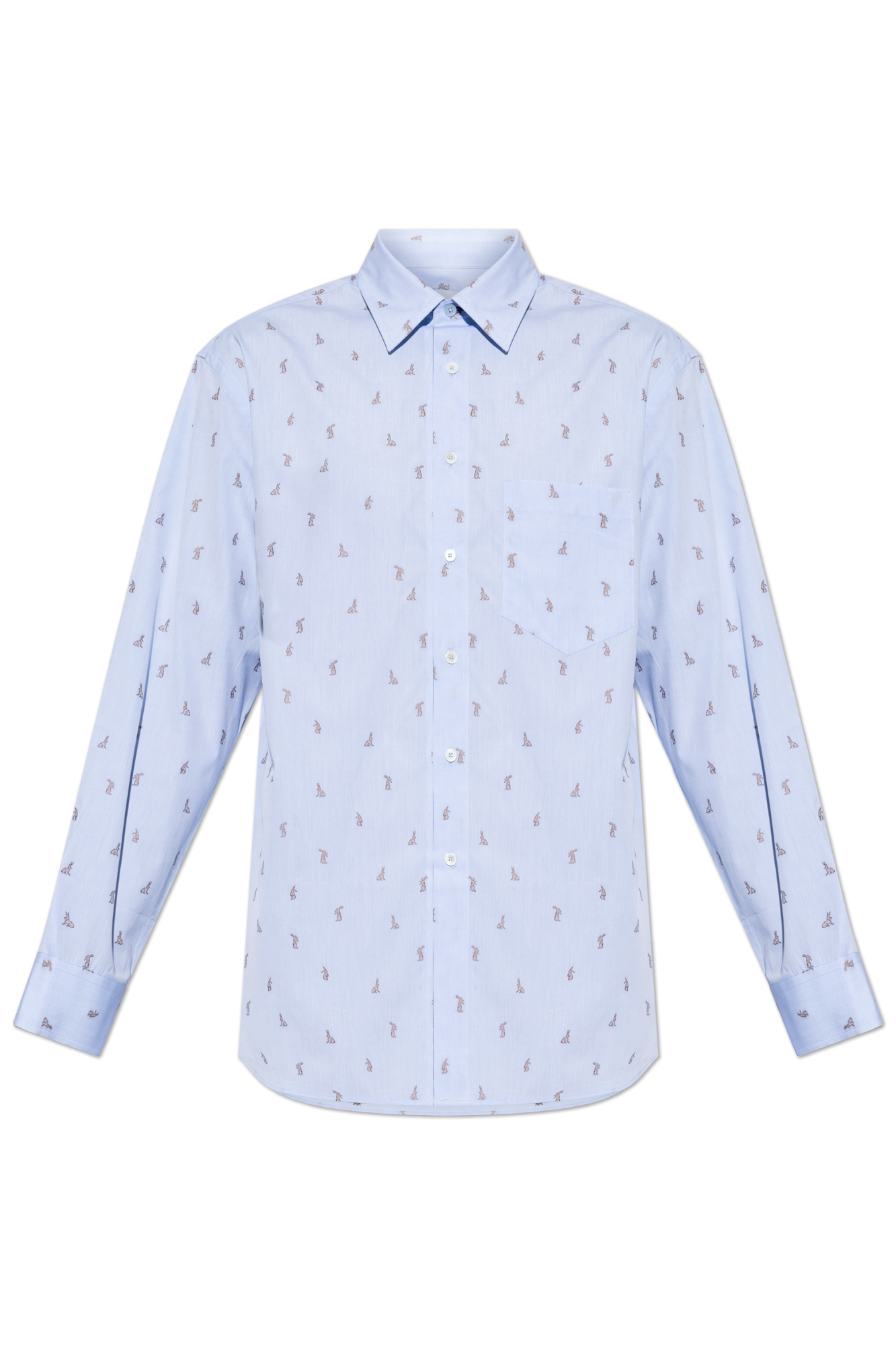 Paul Smith Koszula Z Motywem Królika, Mężczyźni, Niebieski