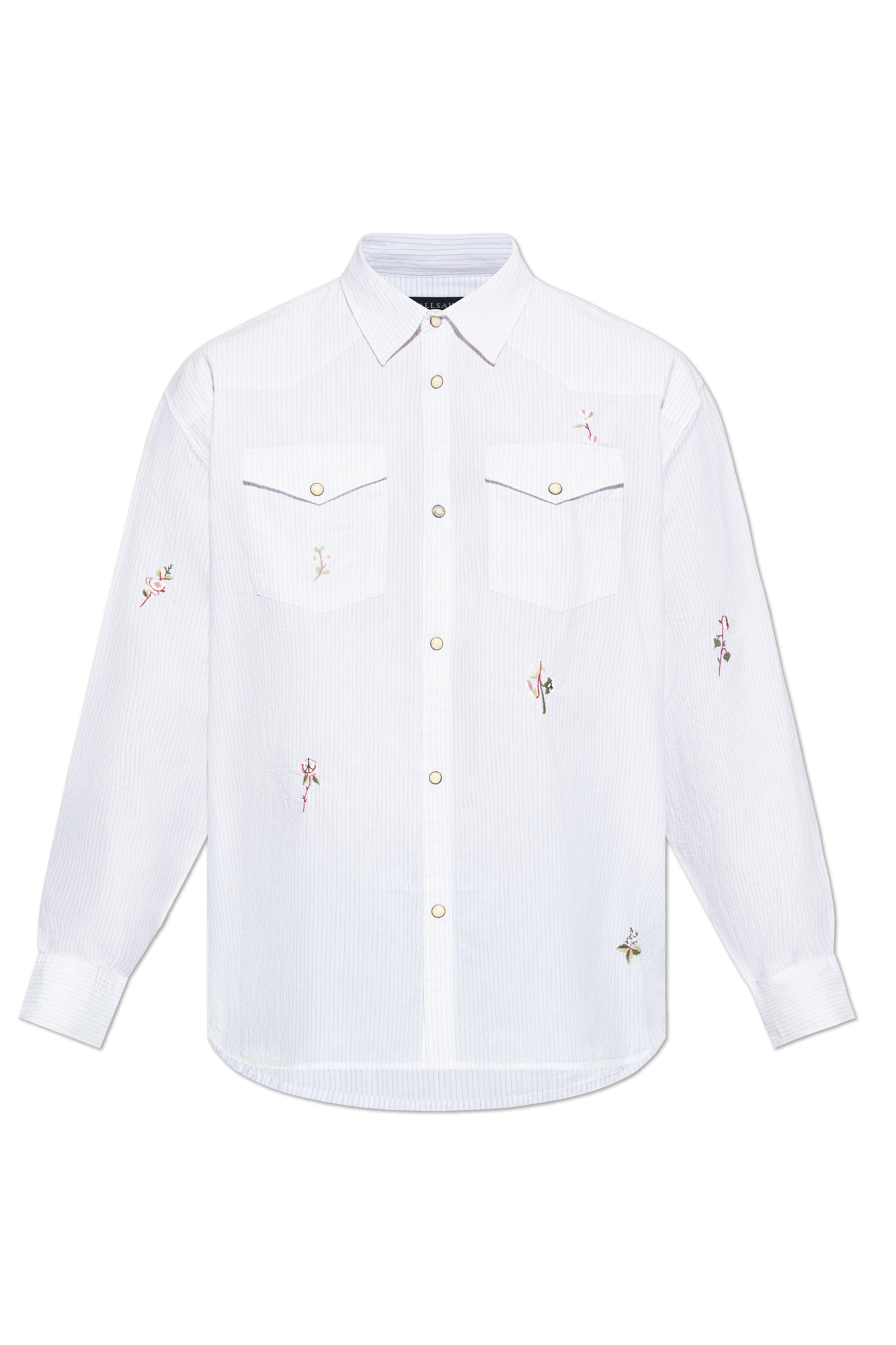 AllSaints Koszula ‘Portman’, Mężczyźni, Biały