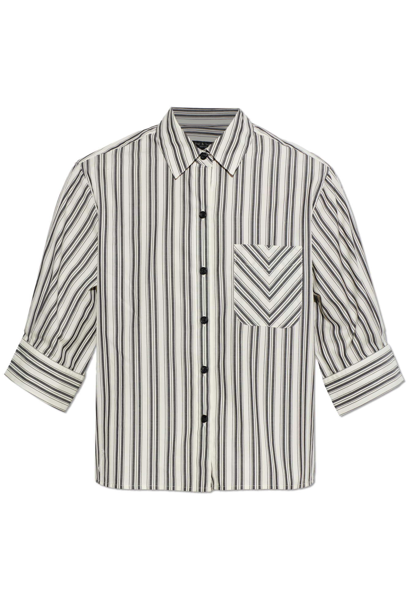 Rag & Bone Koszula Z Kieszenią, Kobiety, Kremowy