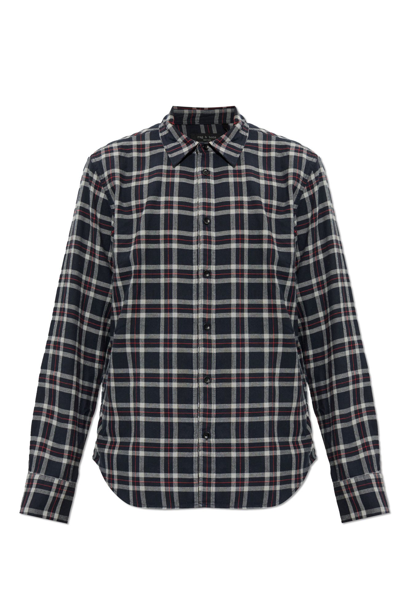 Rag & Bone Koszula Ze Wzorem W Kratę, Mężczyźni, Czarny