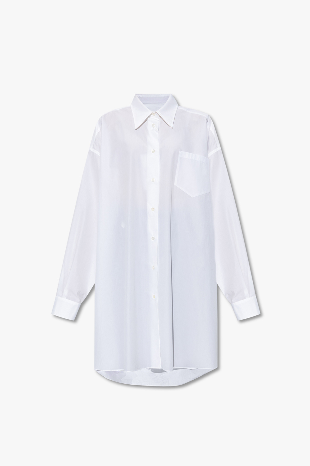 Maison Margiela Sukienka Koszulowa, Kobiety, Biały