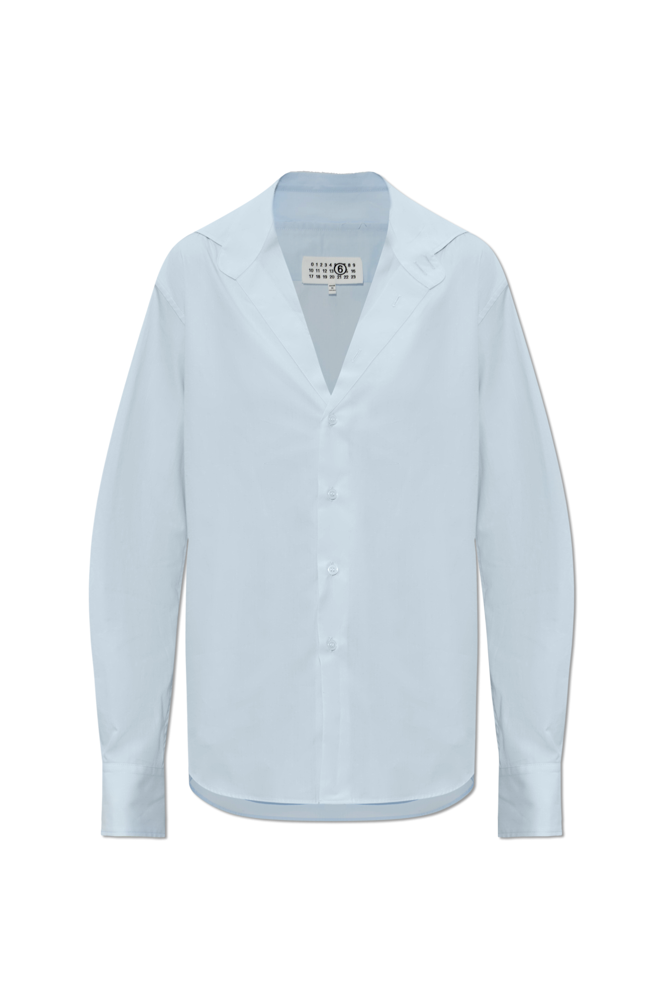 MM6 Maison Margiela Koszula Z Efektem `vintage`, Kobiety, Jasnoniebieski