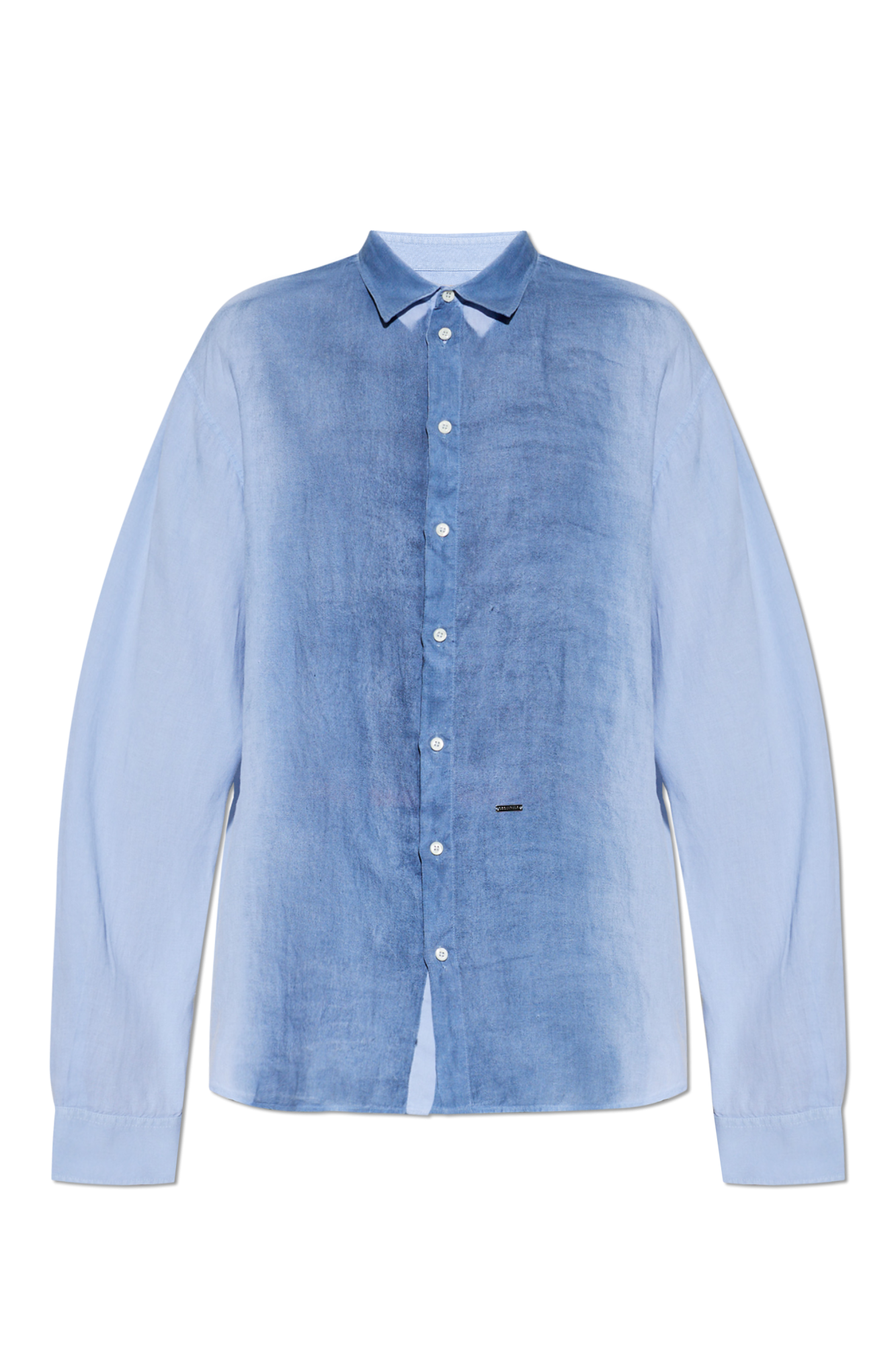 Dsquared2 Lniana Koszula, Mężczyźni, Niebieski