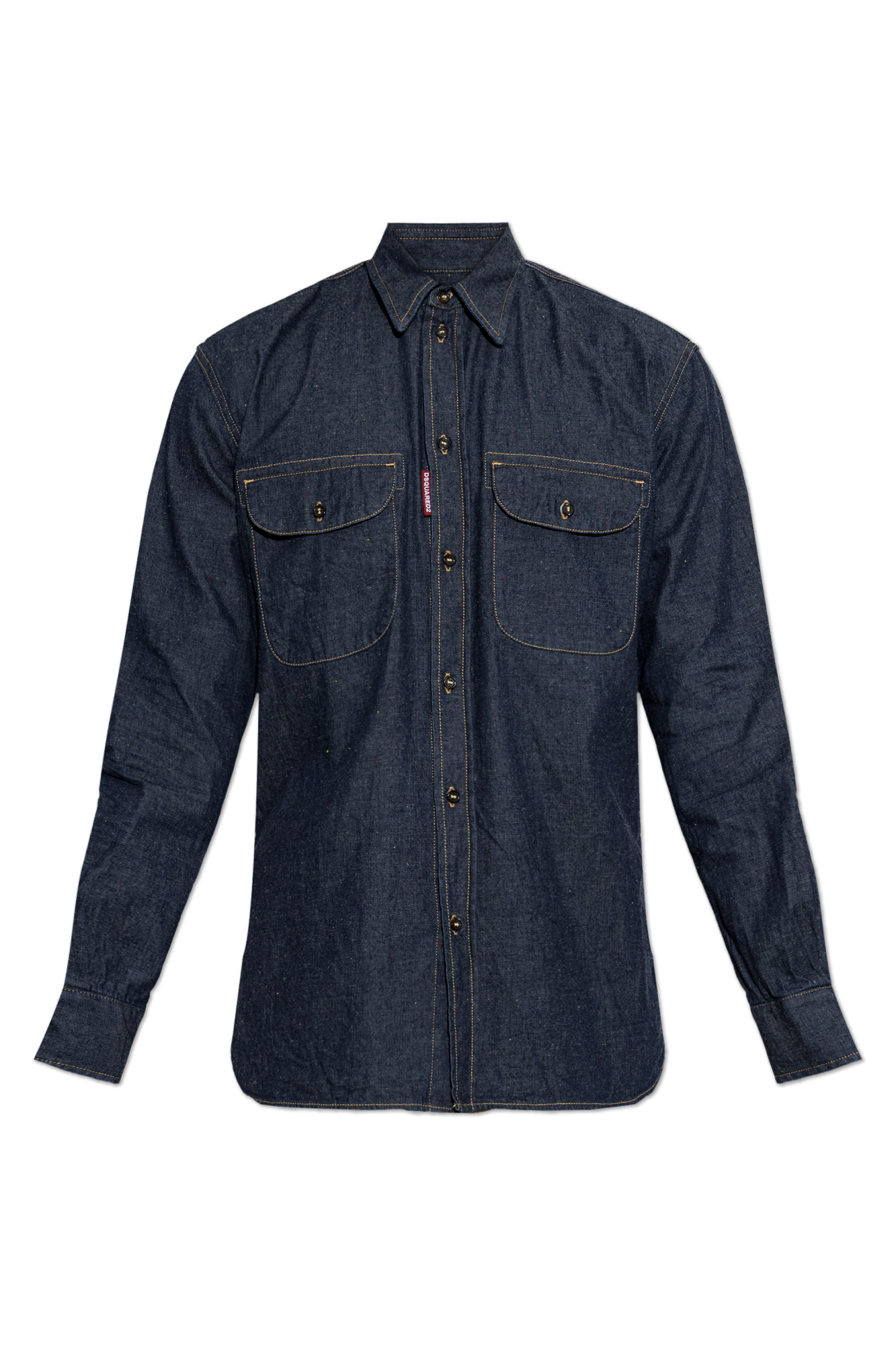 Dsquared2 Jeansowa Koszula, Mężczyźni, Granatowy