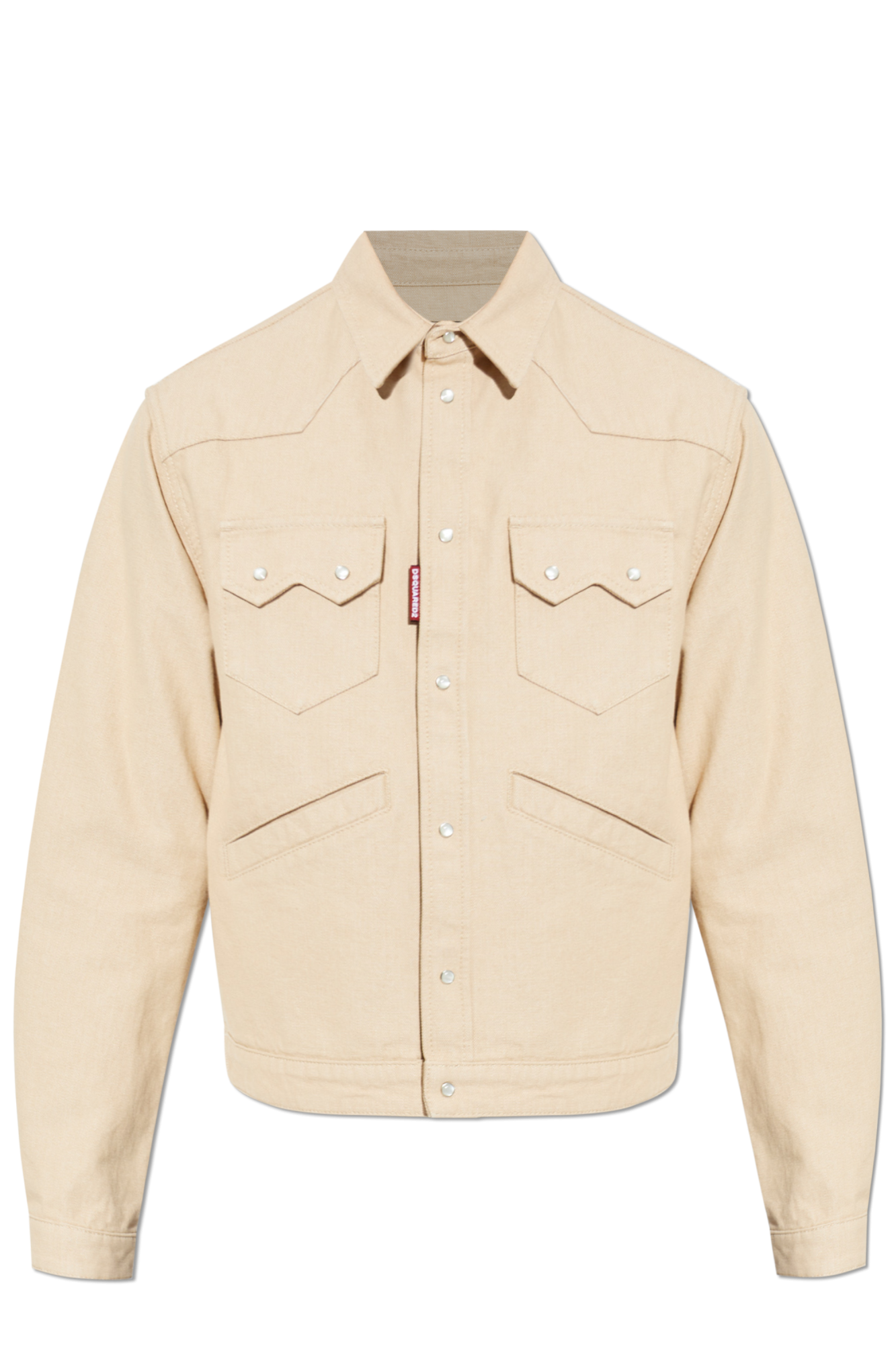 Dsquared2 Jeansowa Kurtka, Mężczyźni, Beżowy