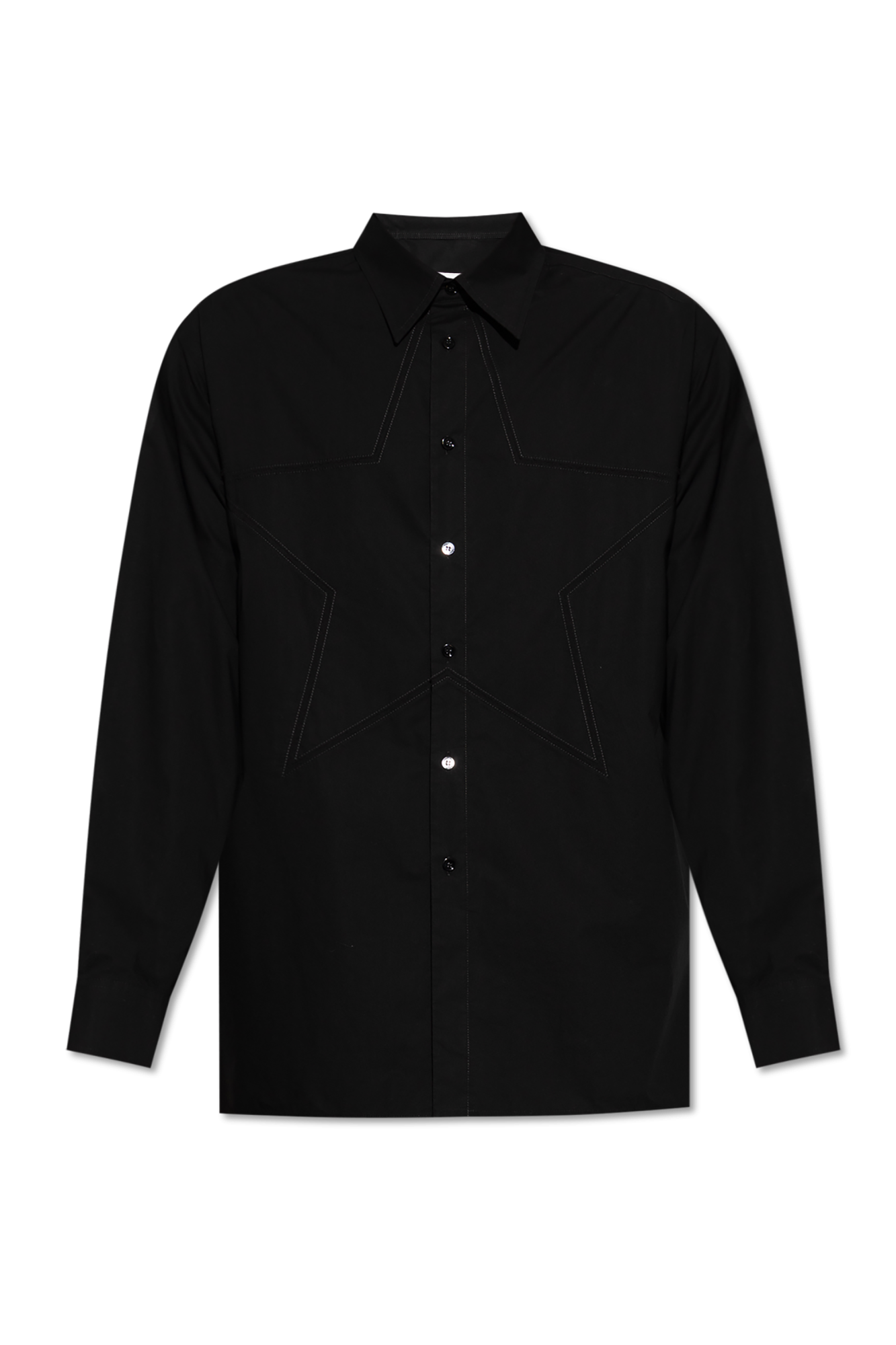 MM6 Maison Margiela Bawełniana Koszula, Mężczyźni, Czarny