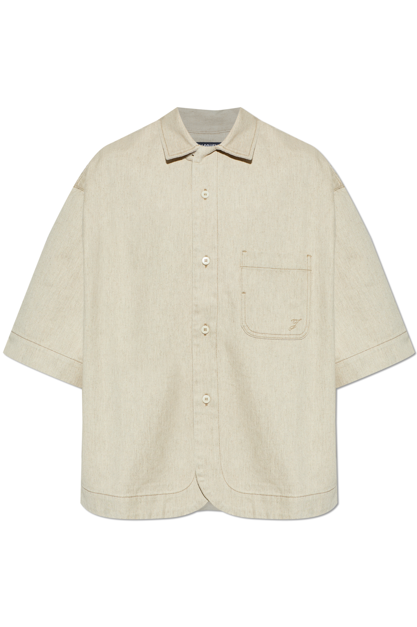 Jacquemus Koszula `Paysan`, Mężczyźni, Beżowy