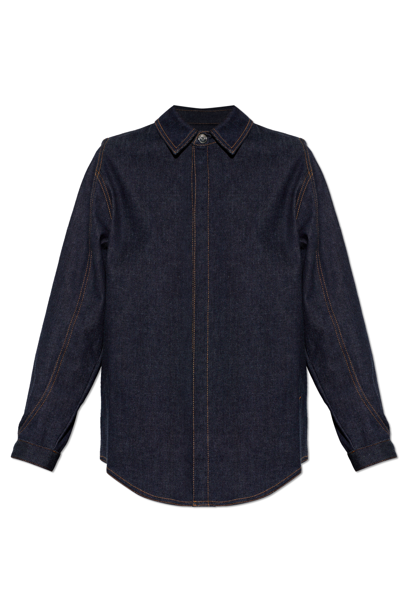 Jacquemus Jeansowa Koszula `Amelo`, Kobiety, Granatowy