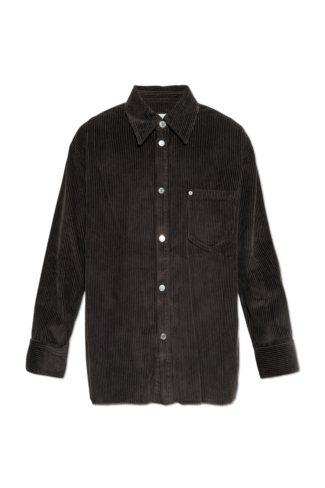 Ami Alexandre Mattiussi Koszula Sztruksowa, Unisex, Szary