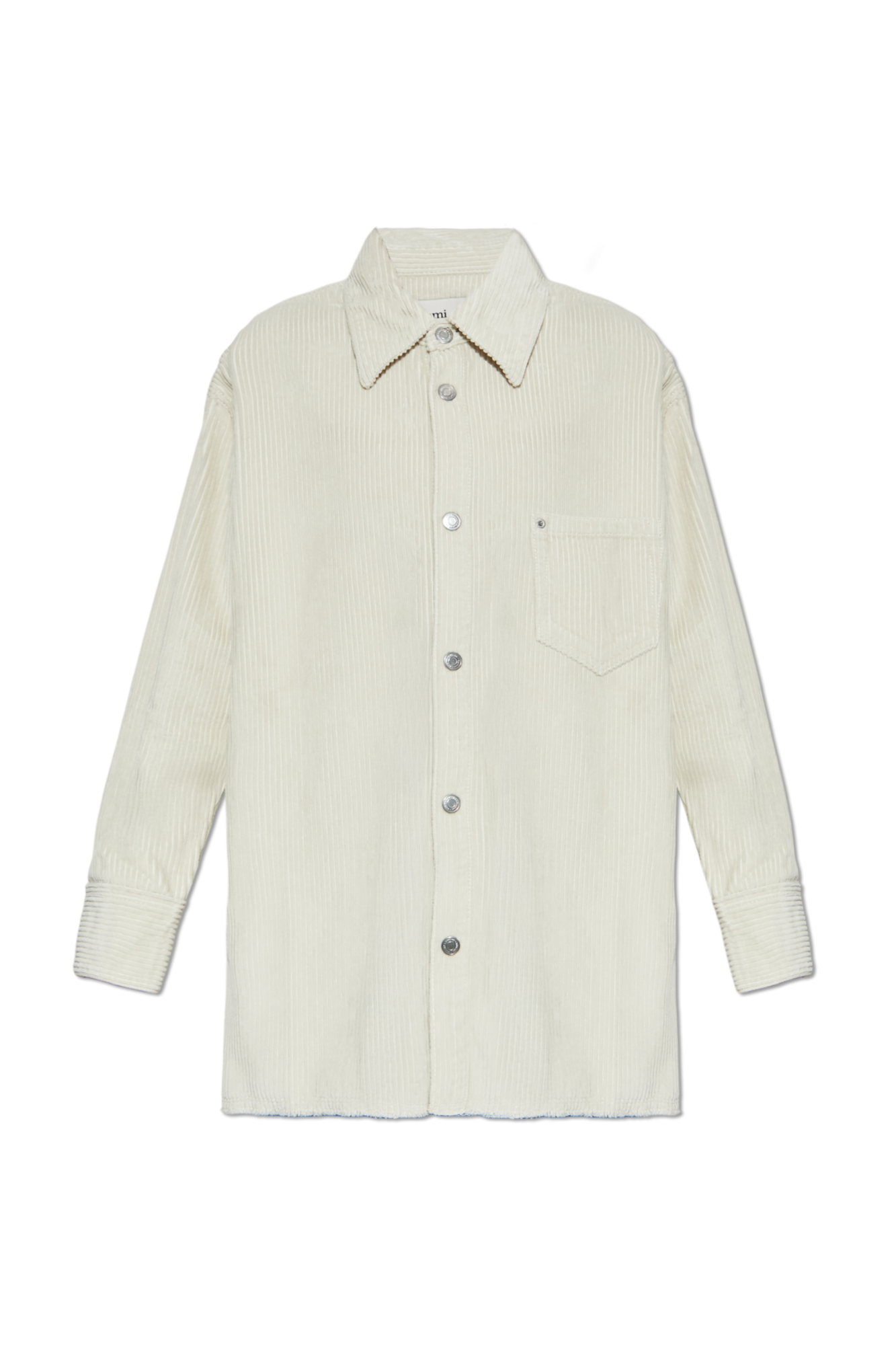 Ami Alexandre Mattiussi Koszula Sztruksowa, Unisex, Szary