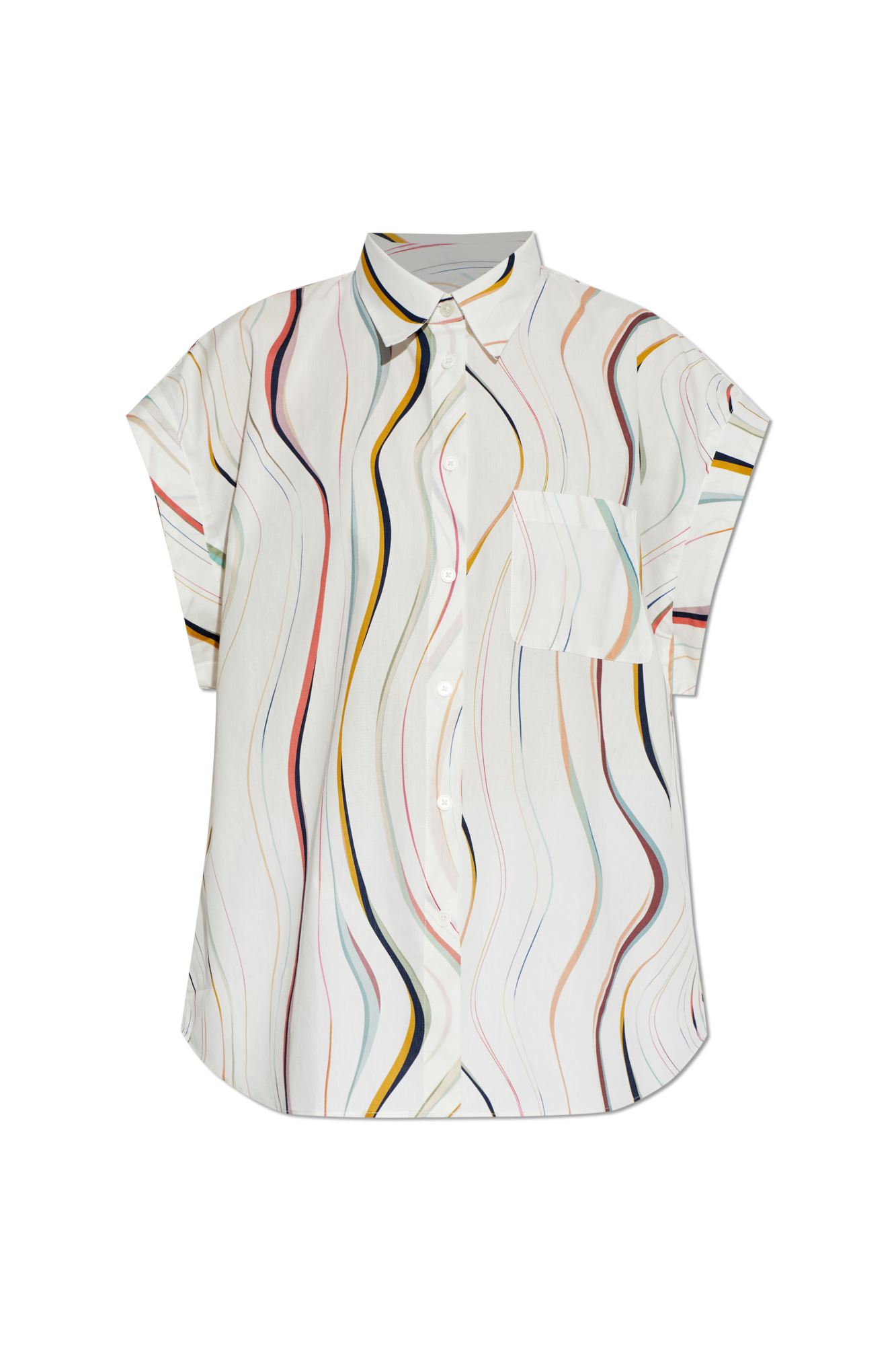 PS Paul Smith Koszula Typu `oversize` Bez Rękawów, Kobiety, Biały