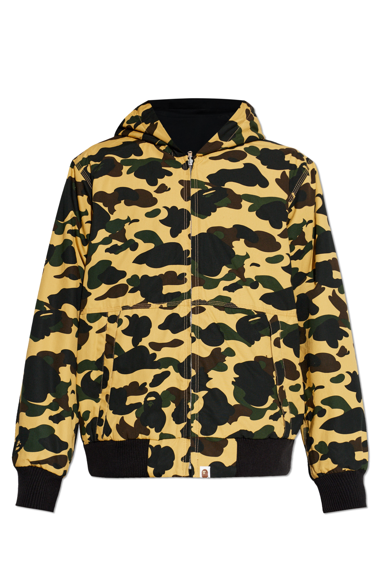 A BATHING APE® Kurtka Z Motywem Moro, Mężczyźni, żółty