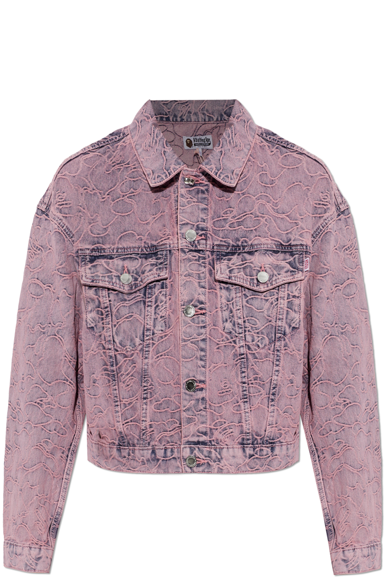 A BATHING APE® Jeansowa Kurtka, Kobiety, Różowy