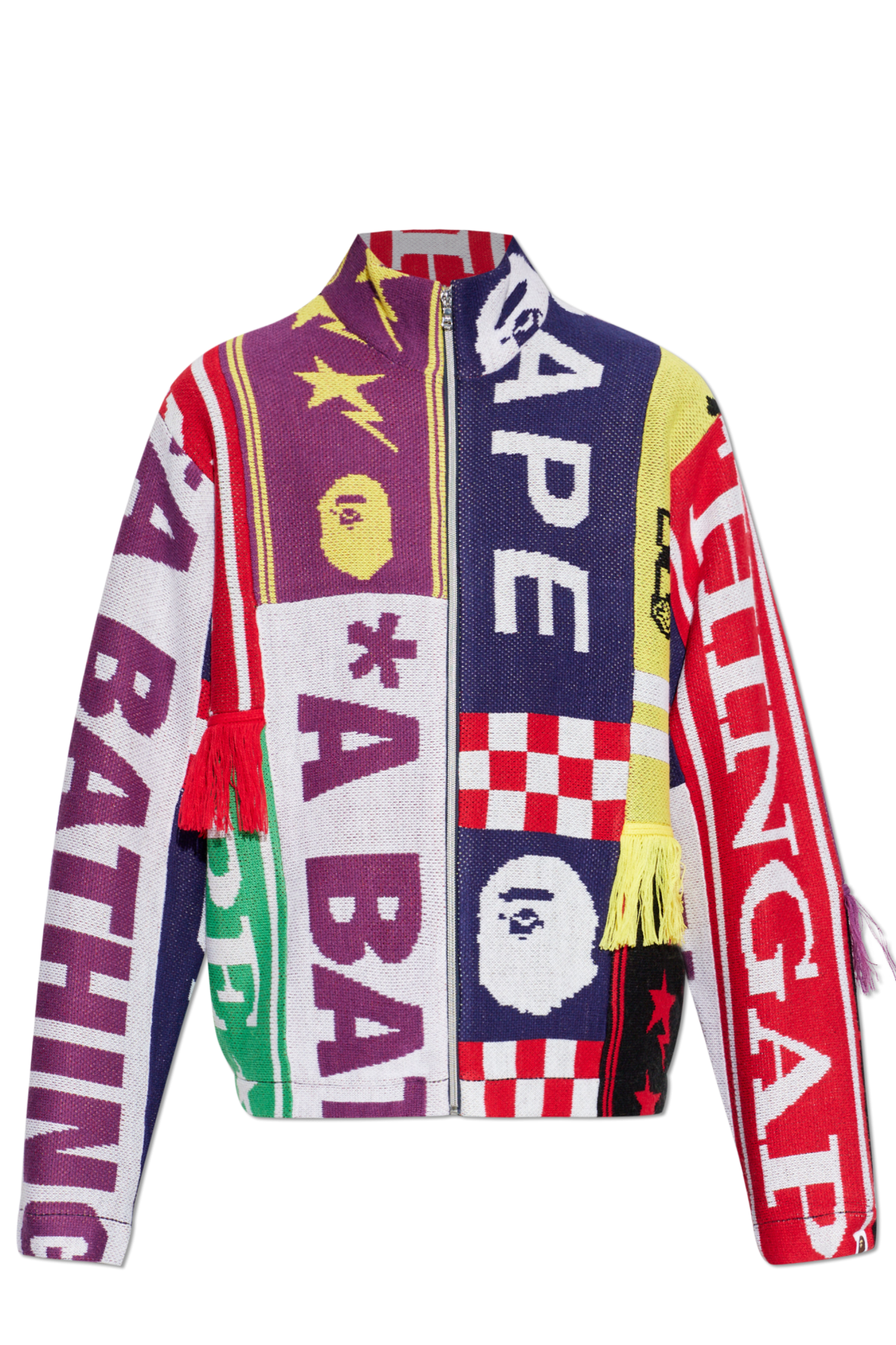 A BATHING APE® Wzorzysty Kardigan, Mężczyźni, Multikolor
