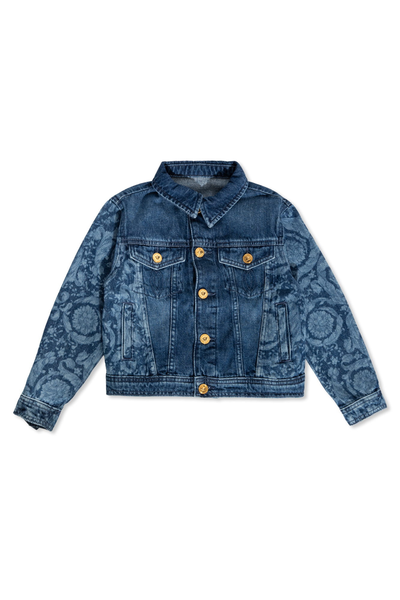 Versace Kids Jeansowa Kurtka, Unisex, Niebieski