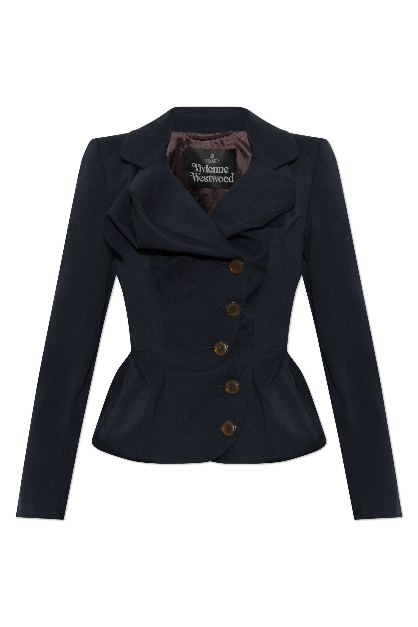Vivienne Westwood Wełniana Marynarka ‘Drunken Tailored’, Kobiety, Granatowy