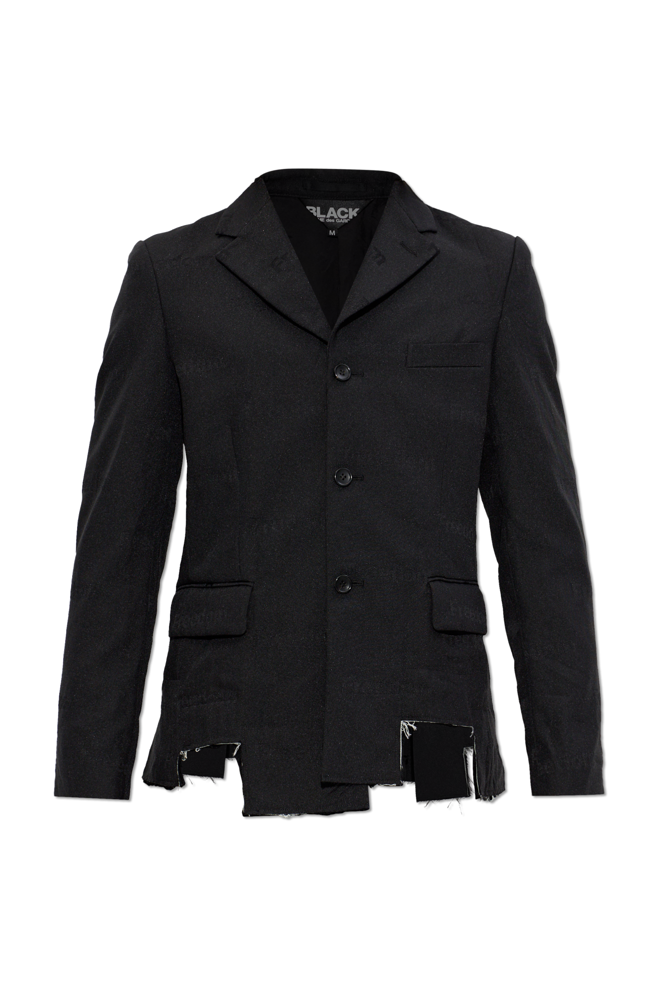 Comme Des Garçons Black Marynarka Z Efektem `vintage`, Unisex, Czarny