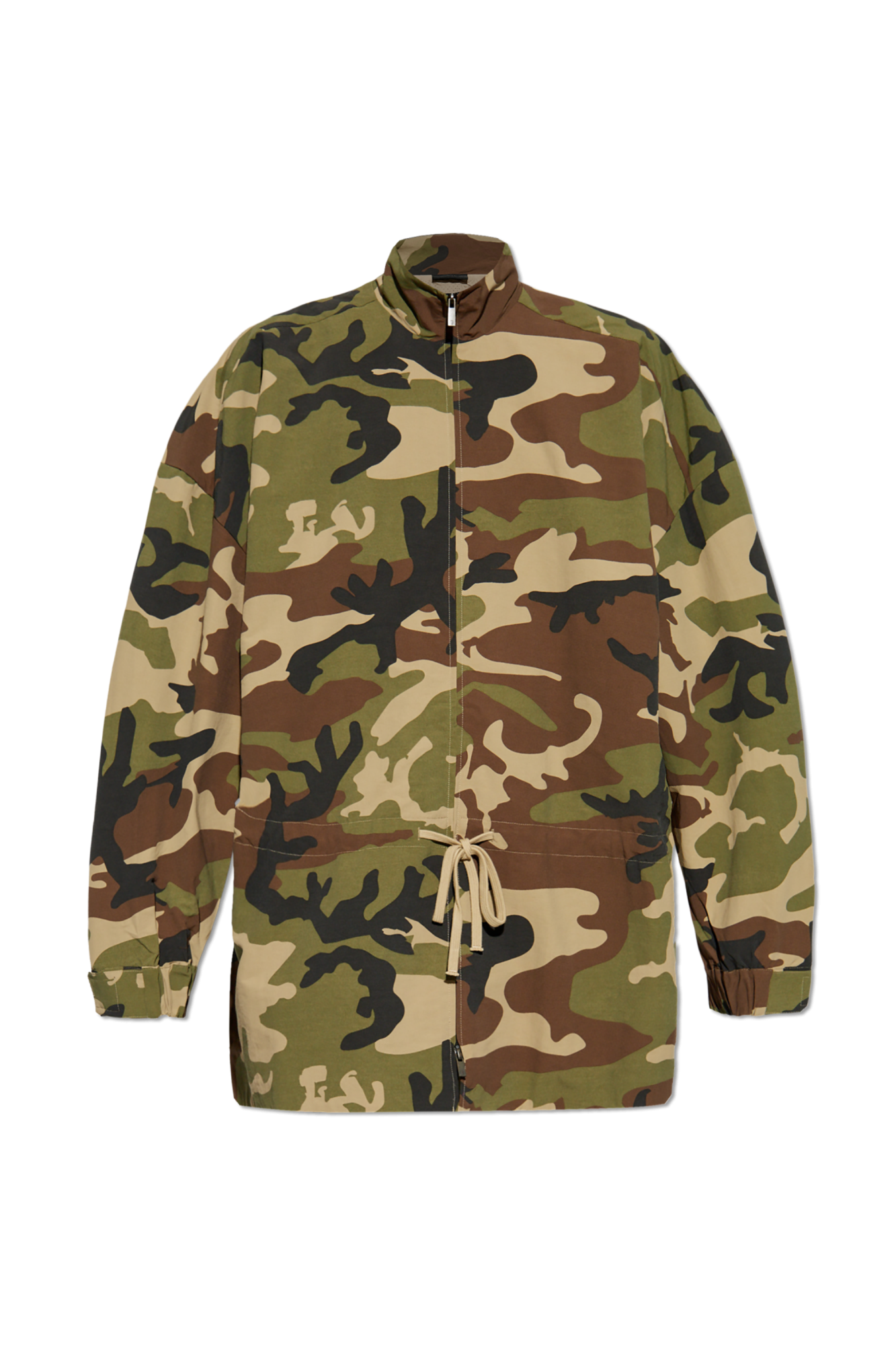 Fear Of God Essentials Kurtka Z Motywem Moro, Mężczyźni, Zielony