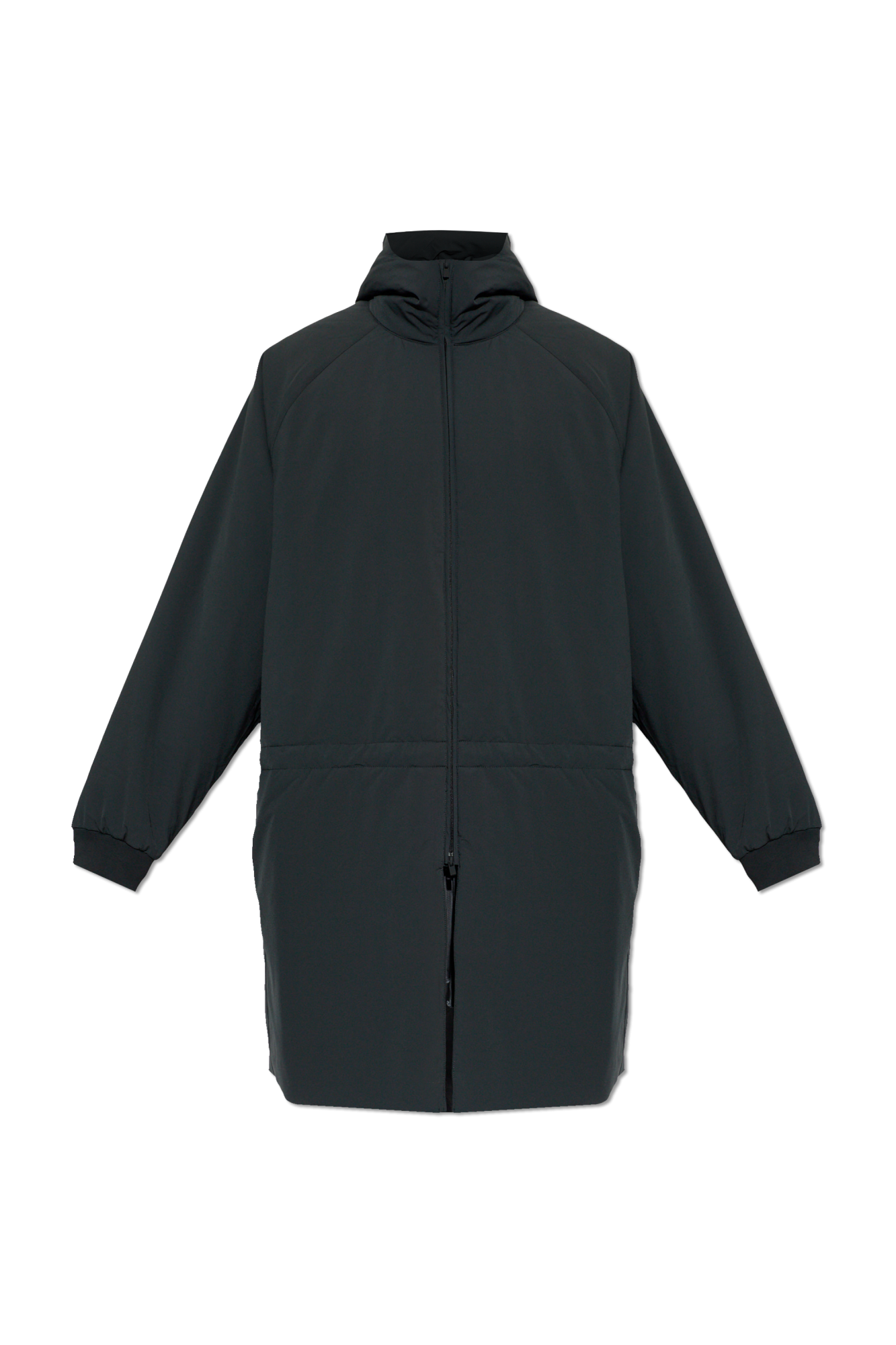 Fear Of God Essentials Długa Ocieplana Kurtka, Mężczyźni, Czarny