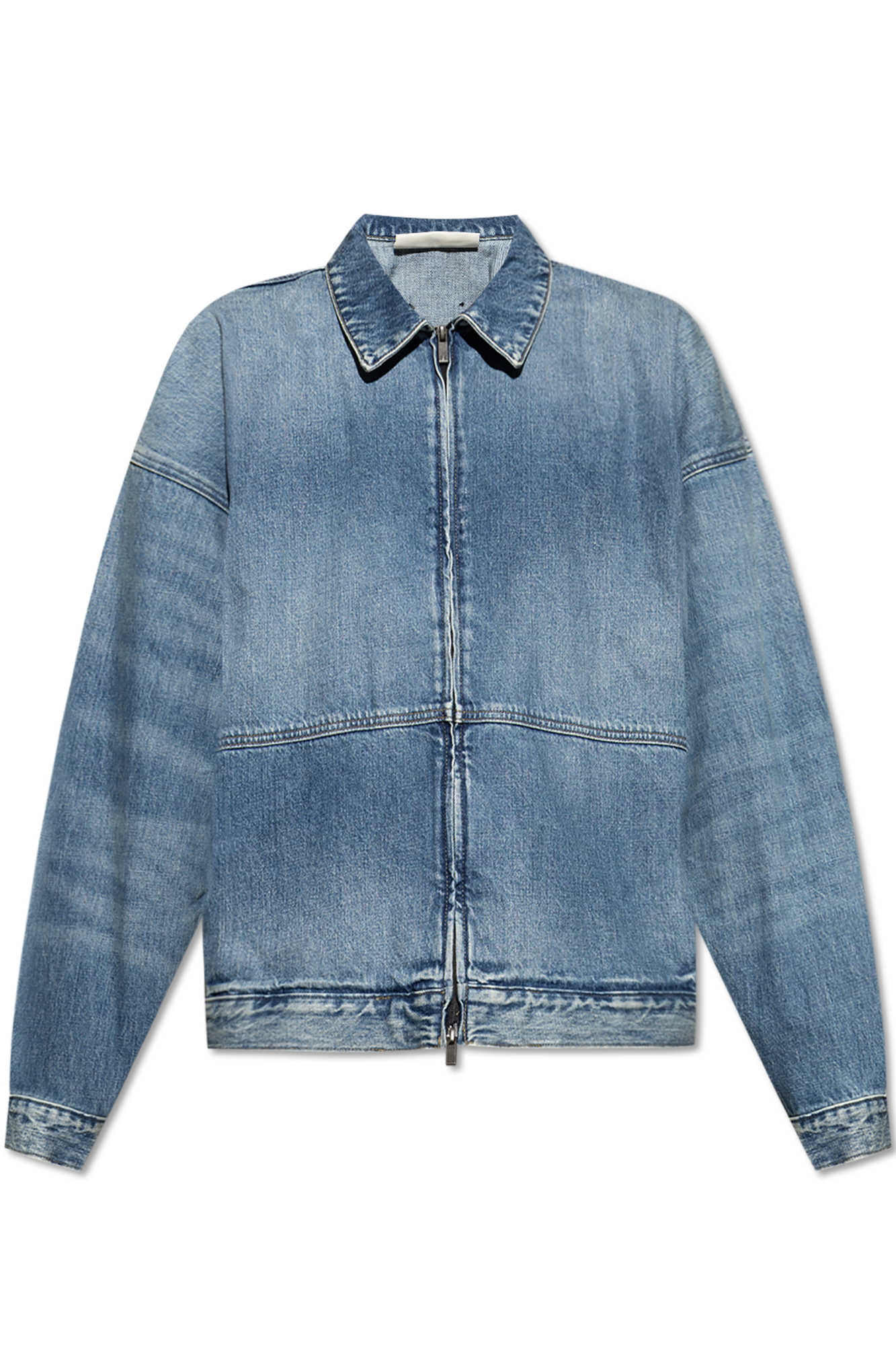 Fear Of God Essentials Jeansowa Kurtka, Mężczyźni, Niebieski