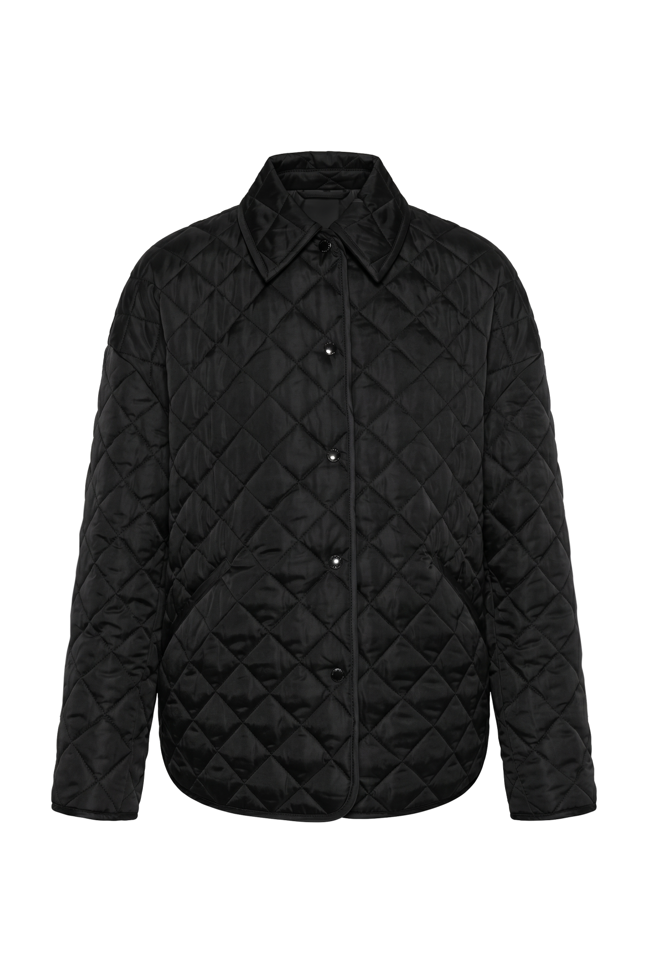 TOTEME Pikowana Kurtka  Typu `oversize` Z Podpinką, Kobiety, Czarny
