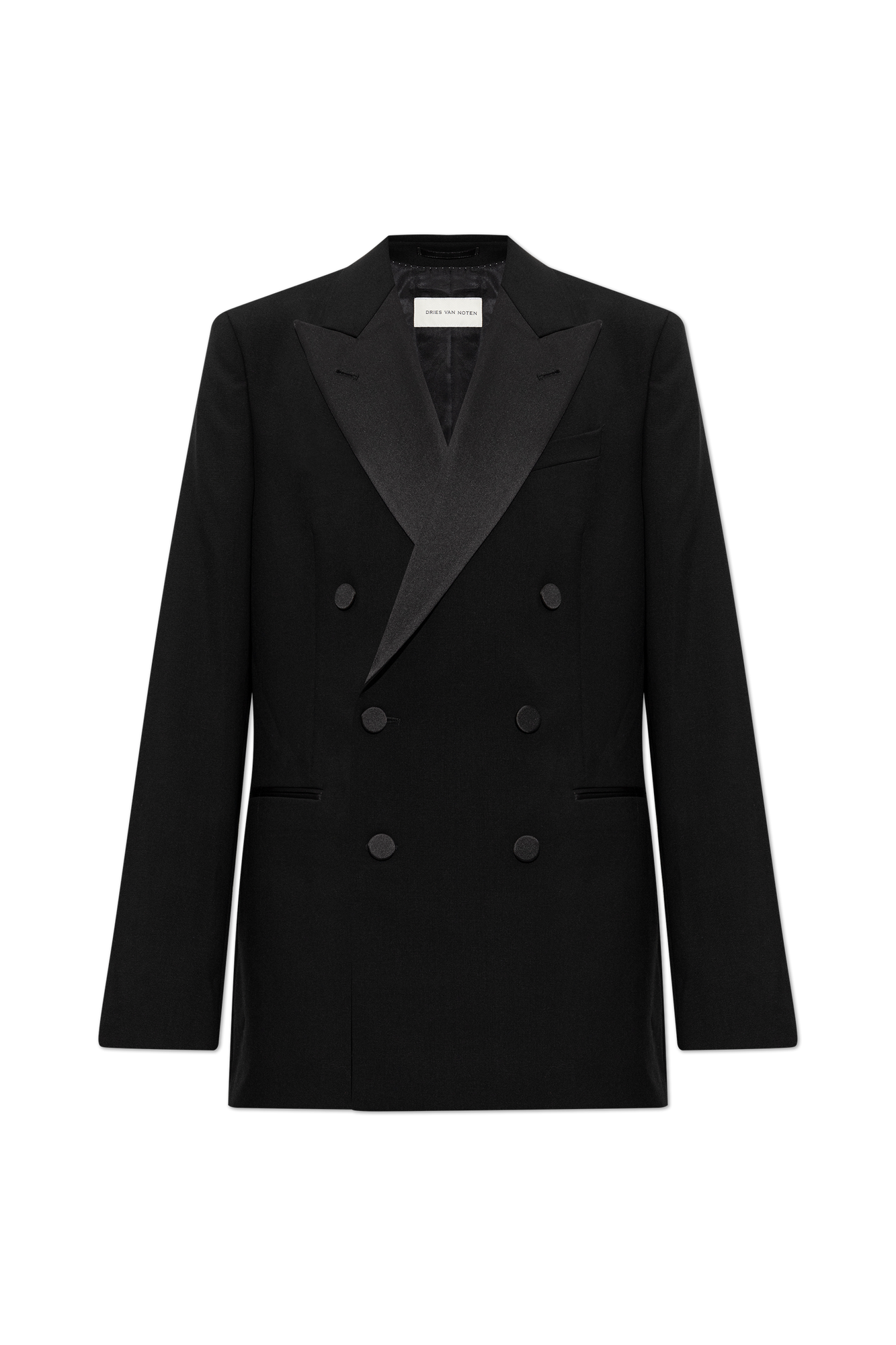 Dries Van Noten Dwurzędowa Marynarka `Barry`, Mężczyźni, Czarny