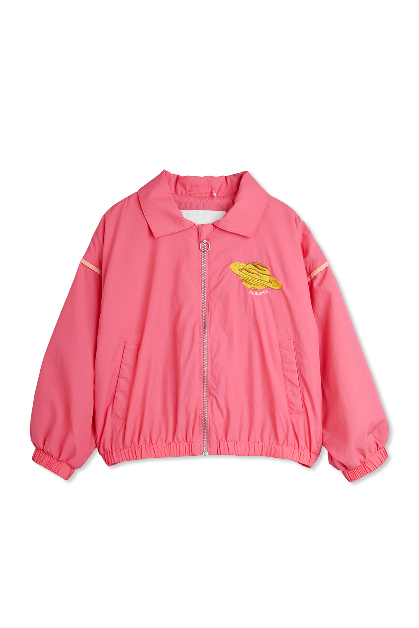 Mini Rodini Kurtka Z Wyszytym Logo, Unisex, Różowy
