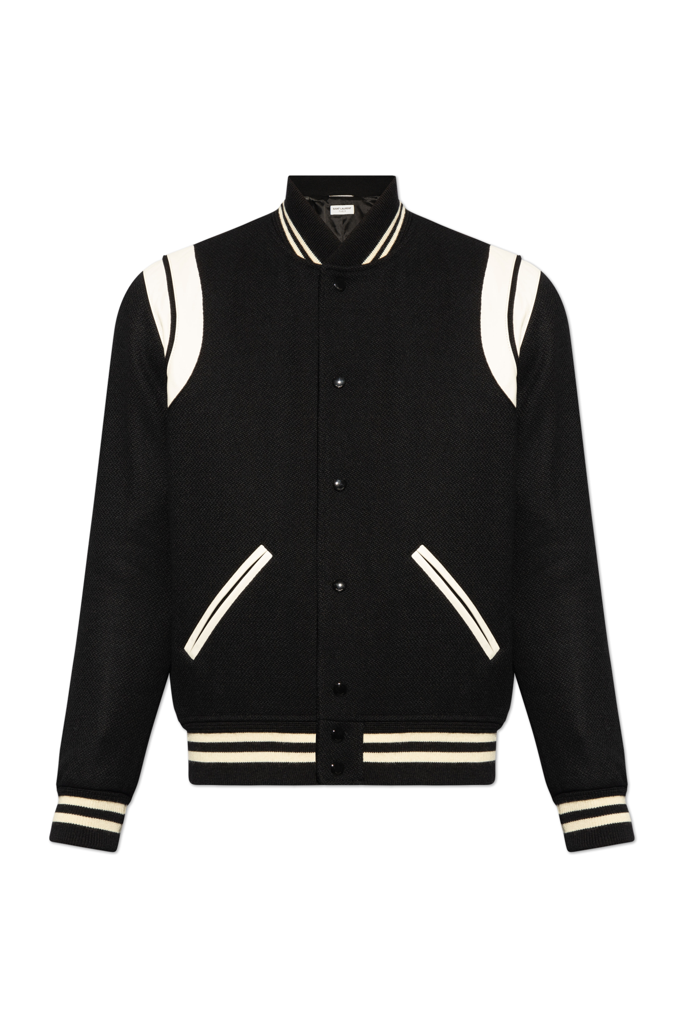 Saint Laurent Kurtka Typu 'bomber', Mężczyźni, Czarny