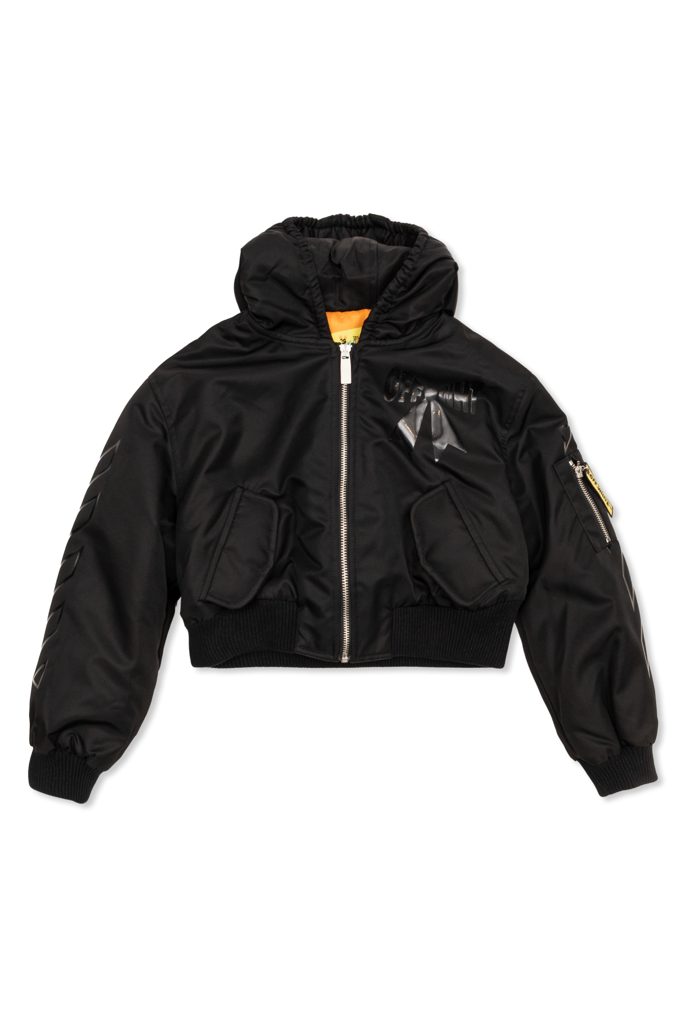 Off-White Kids Kurtka Z Logo, Unisex, Czarny