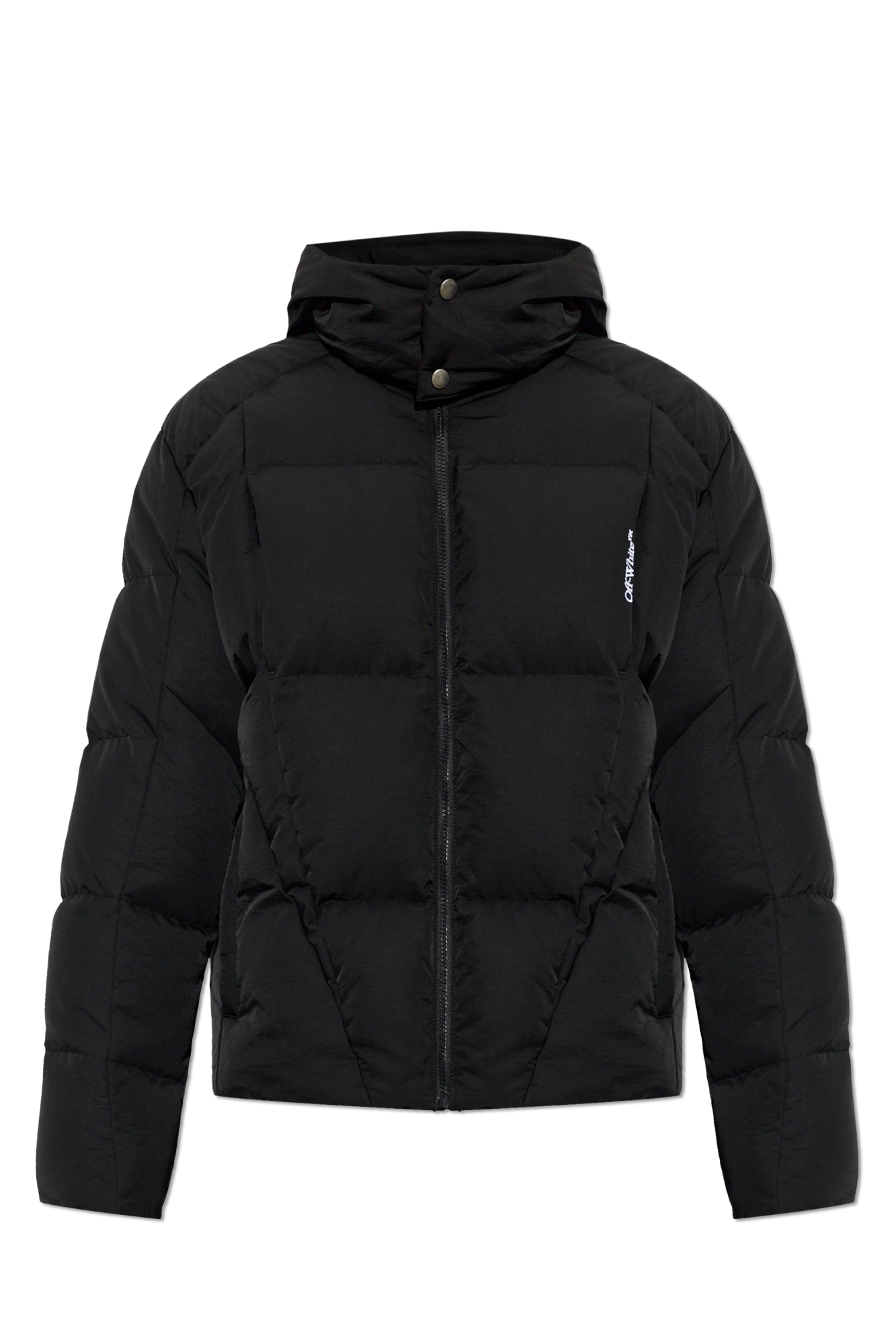 Off-White Kurtka Z Logo, Mężczyźni, Czarny