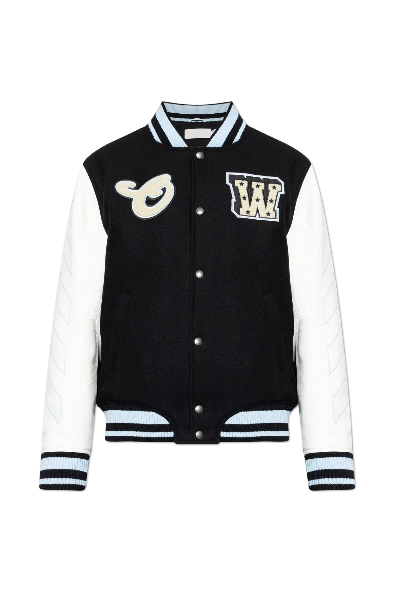 Off-White Ocieplana Kurtka Typu ‘Bomber’, Mężczyźni, Czarny