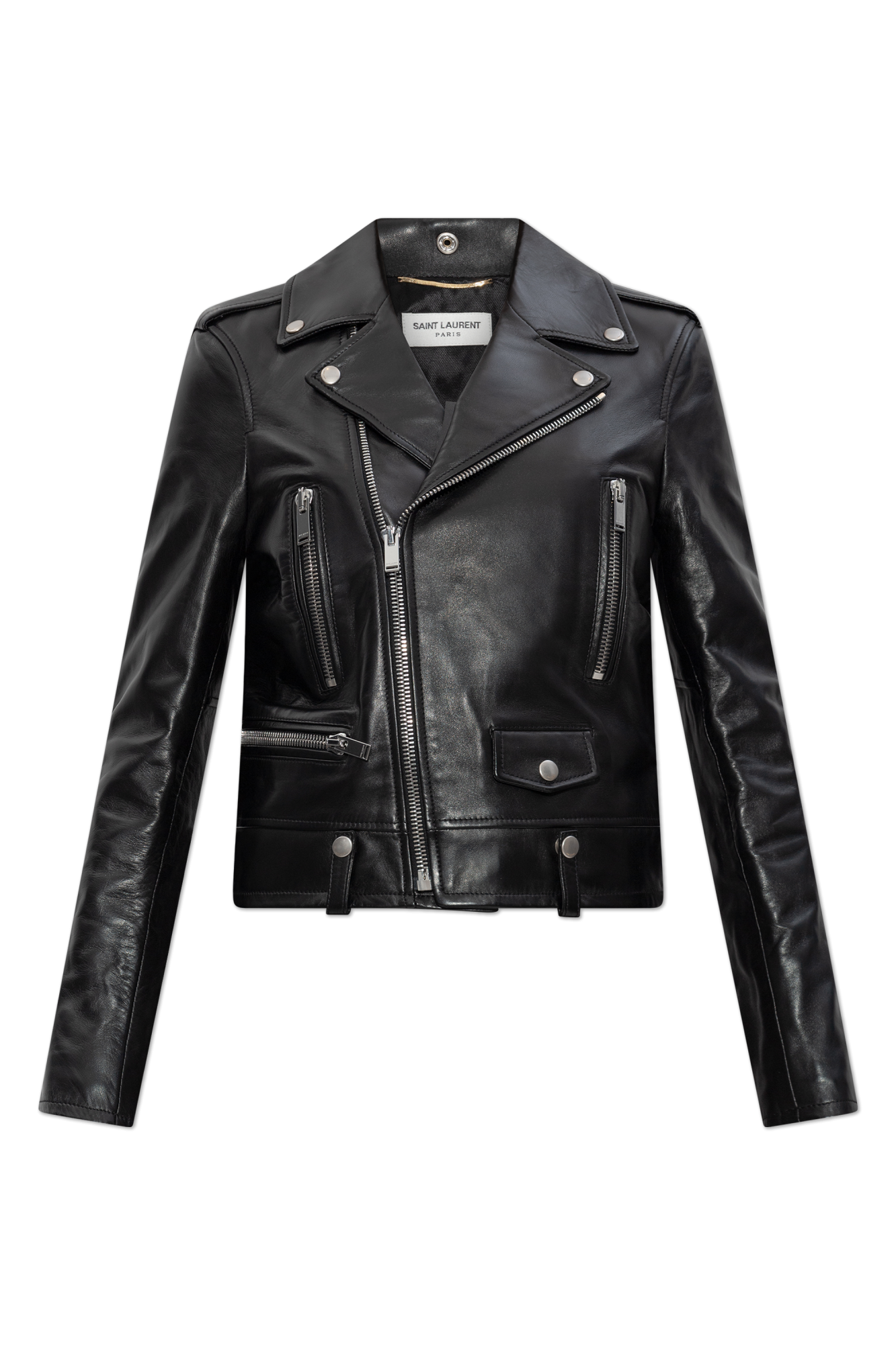 Saint Laurent Kurtka Typu 'biker', Kobiety, Czarny