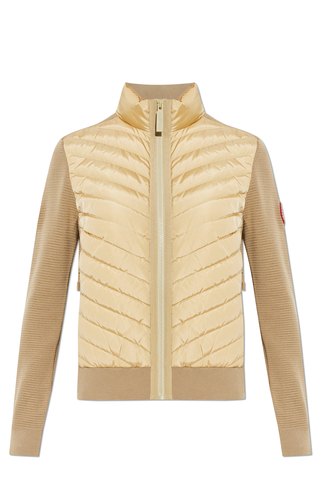 Canada Goose Kardigan Z Pikowanym Przodem ‘Hybridge’, Kobiety, Beżowy