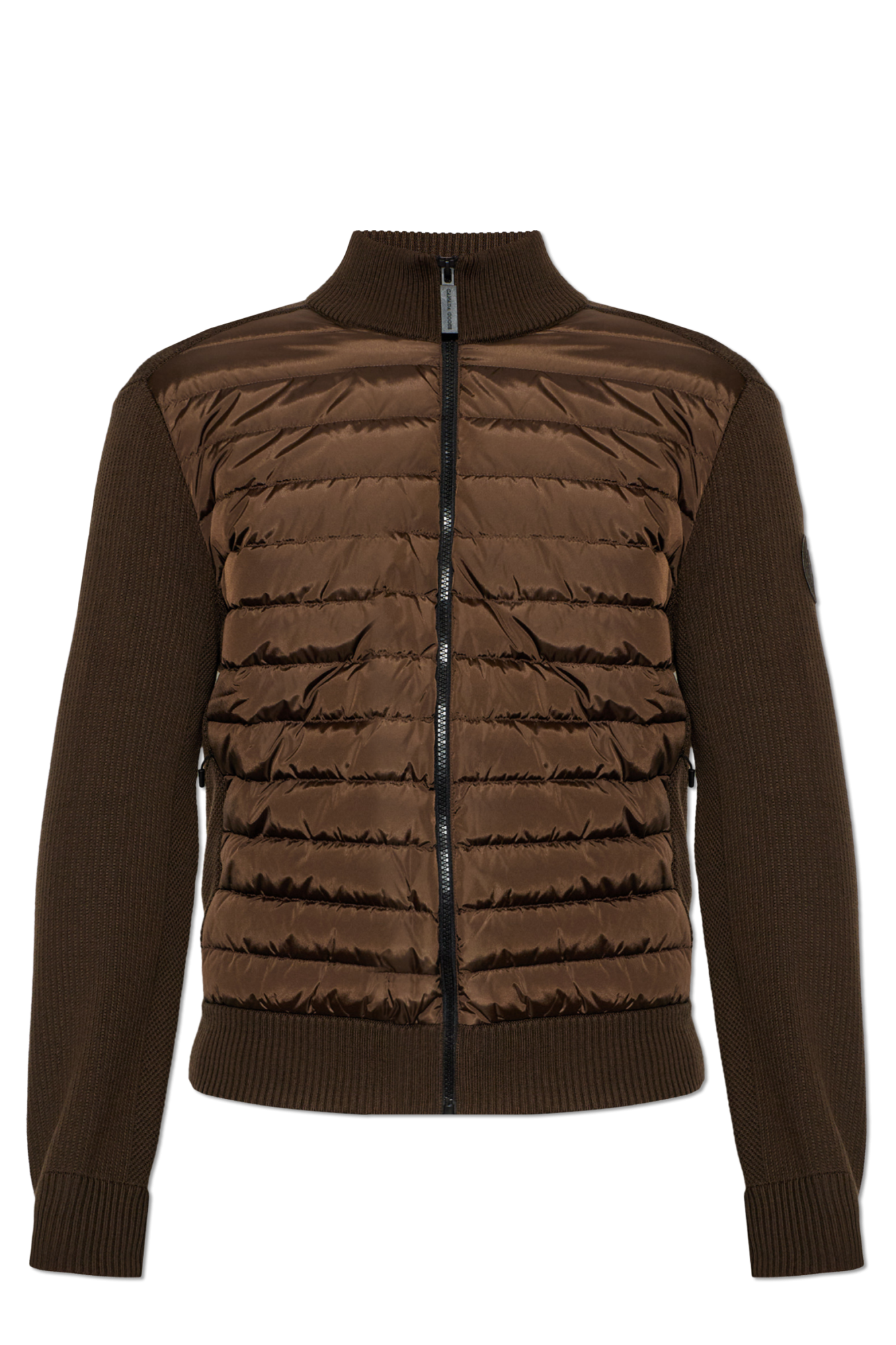 Canada Goose Kardigan Z Pikowanym Przodem ‘Hybridge’, Mężczyźni, Brązowy
