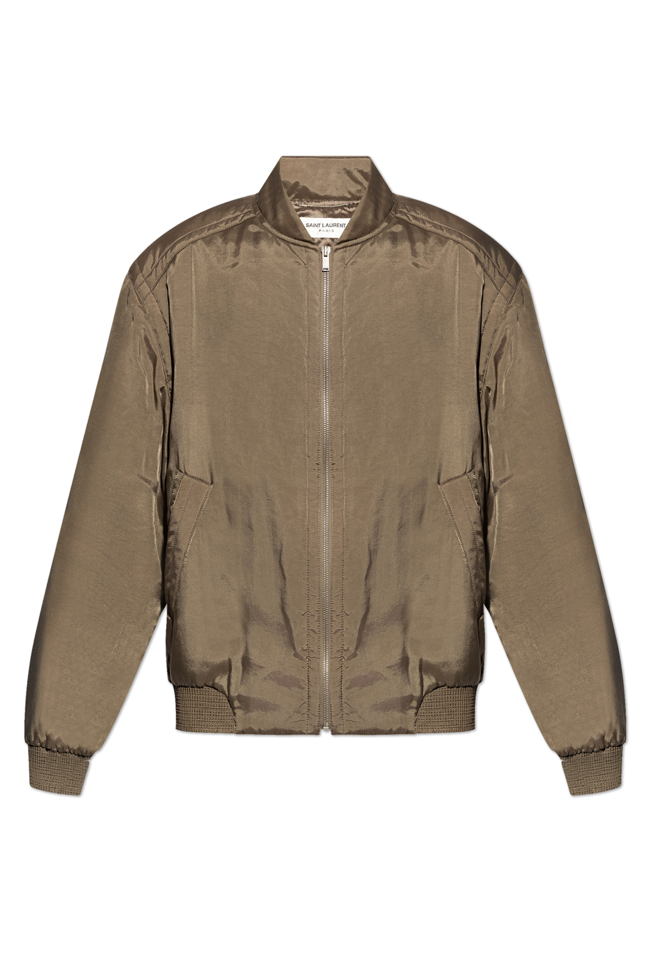 Saint Laurent Kurtka Typu ‘bomber’, Mężczyźni, Brązowy