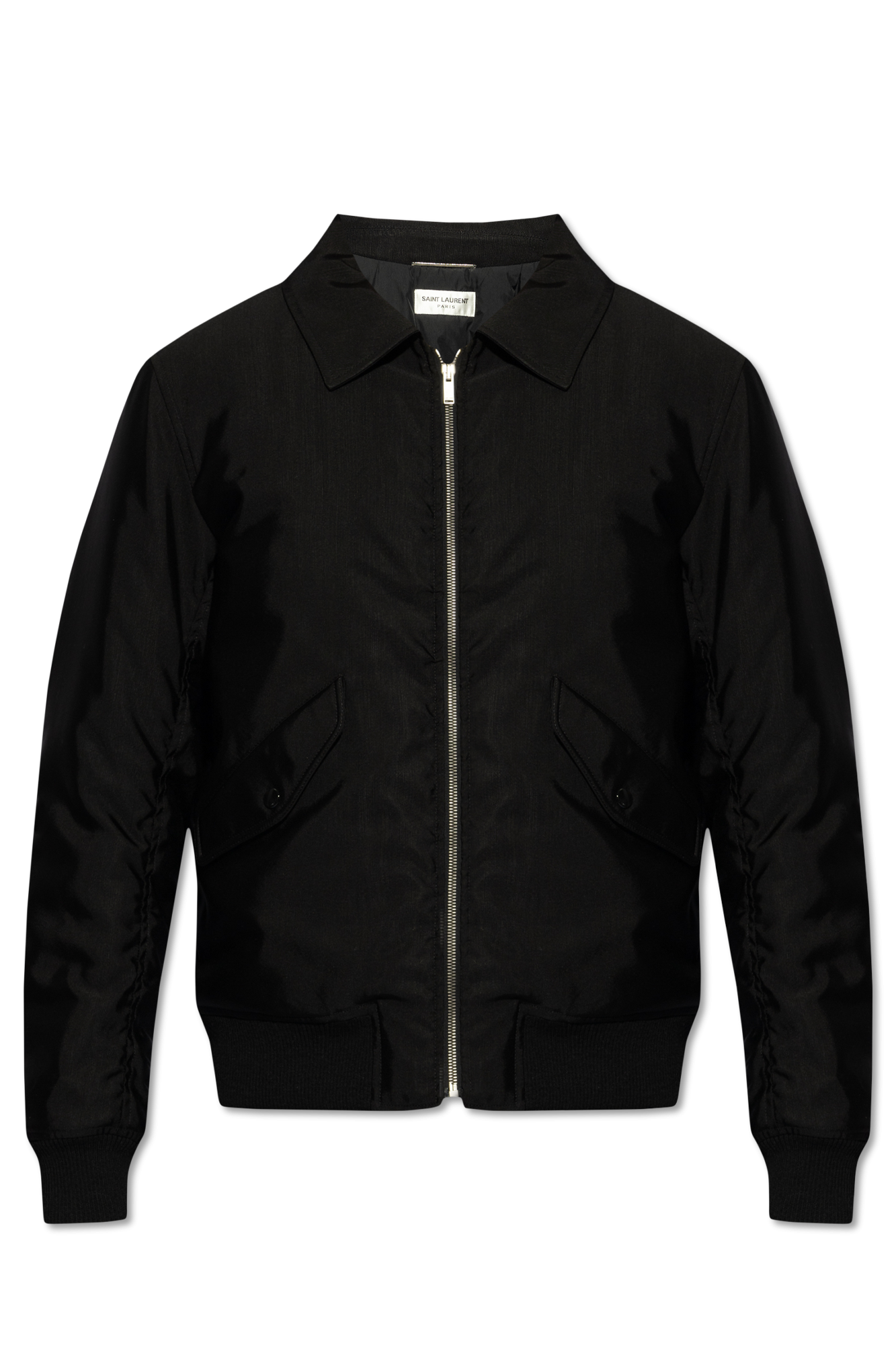 Saint Laurent Kurtka Typu ‘bomber’, Mężczyźni, Czarny
