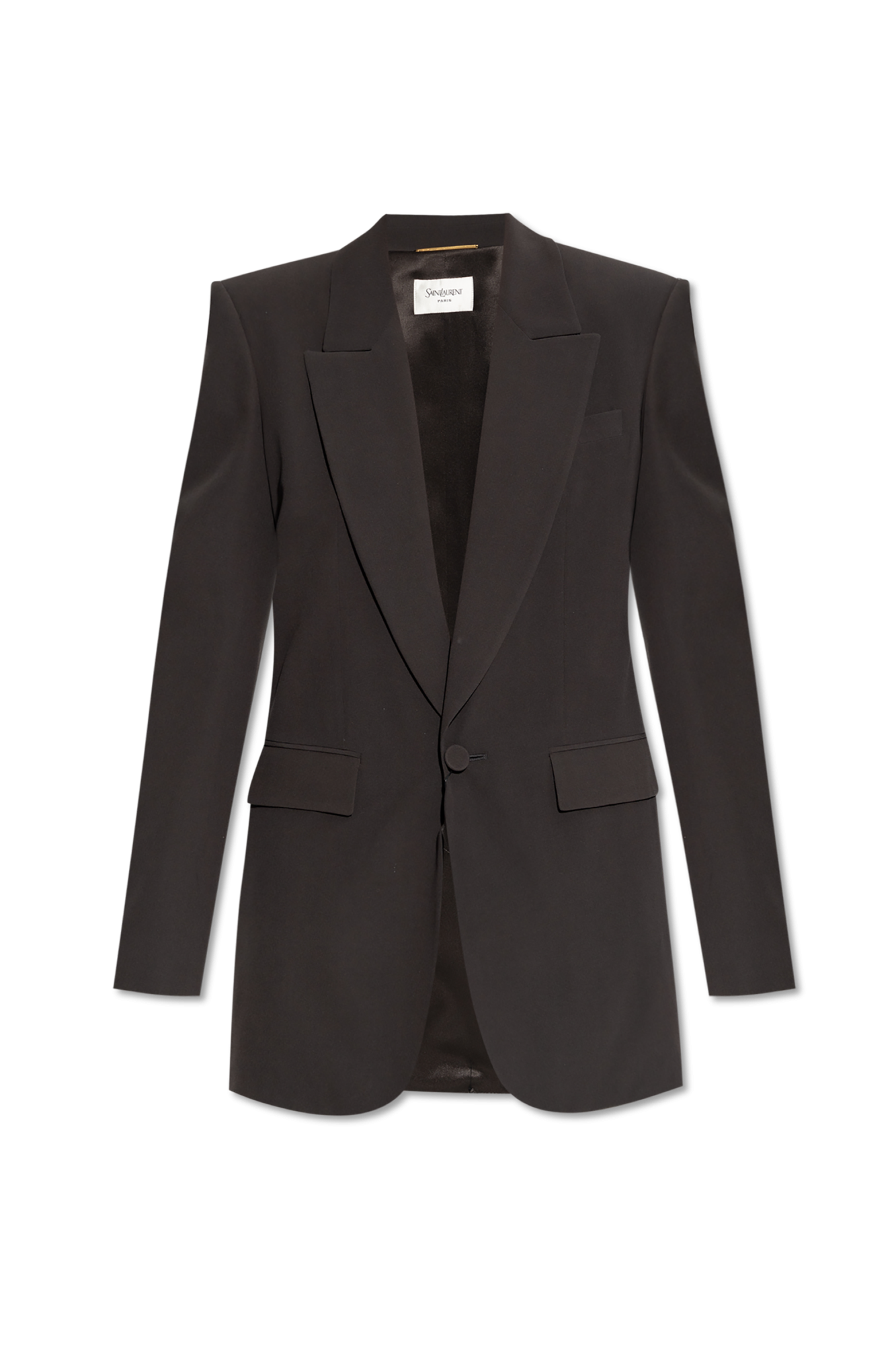 Saint Laurent Jedwabna Marynarka, Kobiety, Szary