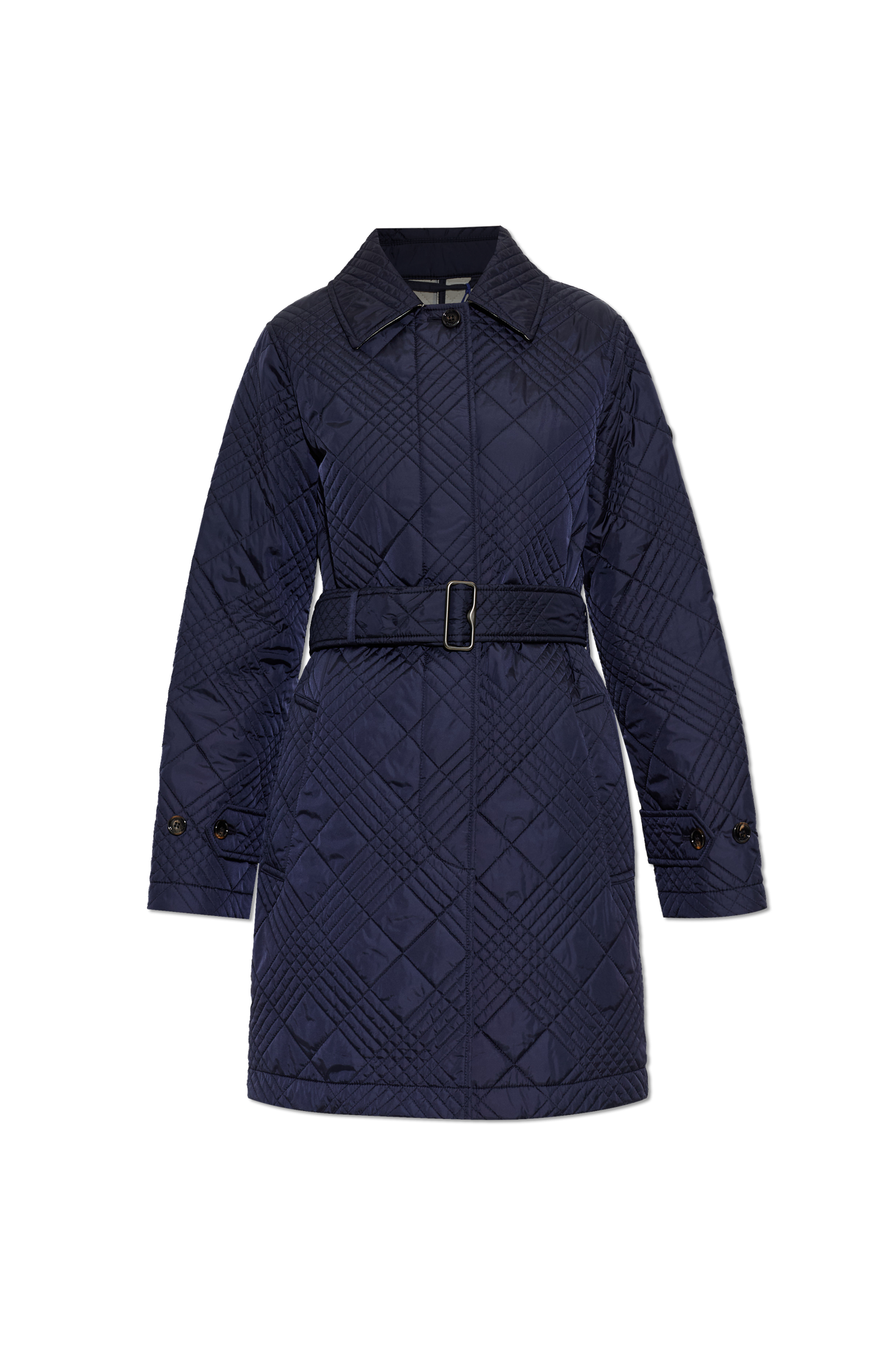 Burberry Ocieplany Płaszcz ‘Darliston’, Kobiety, Granatowy