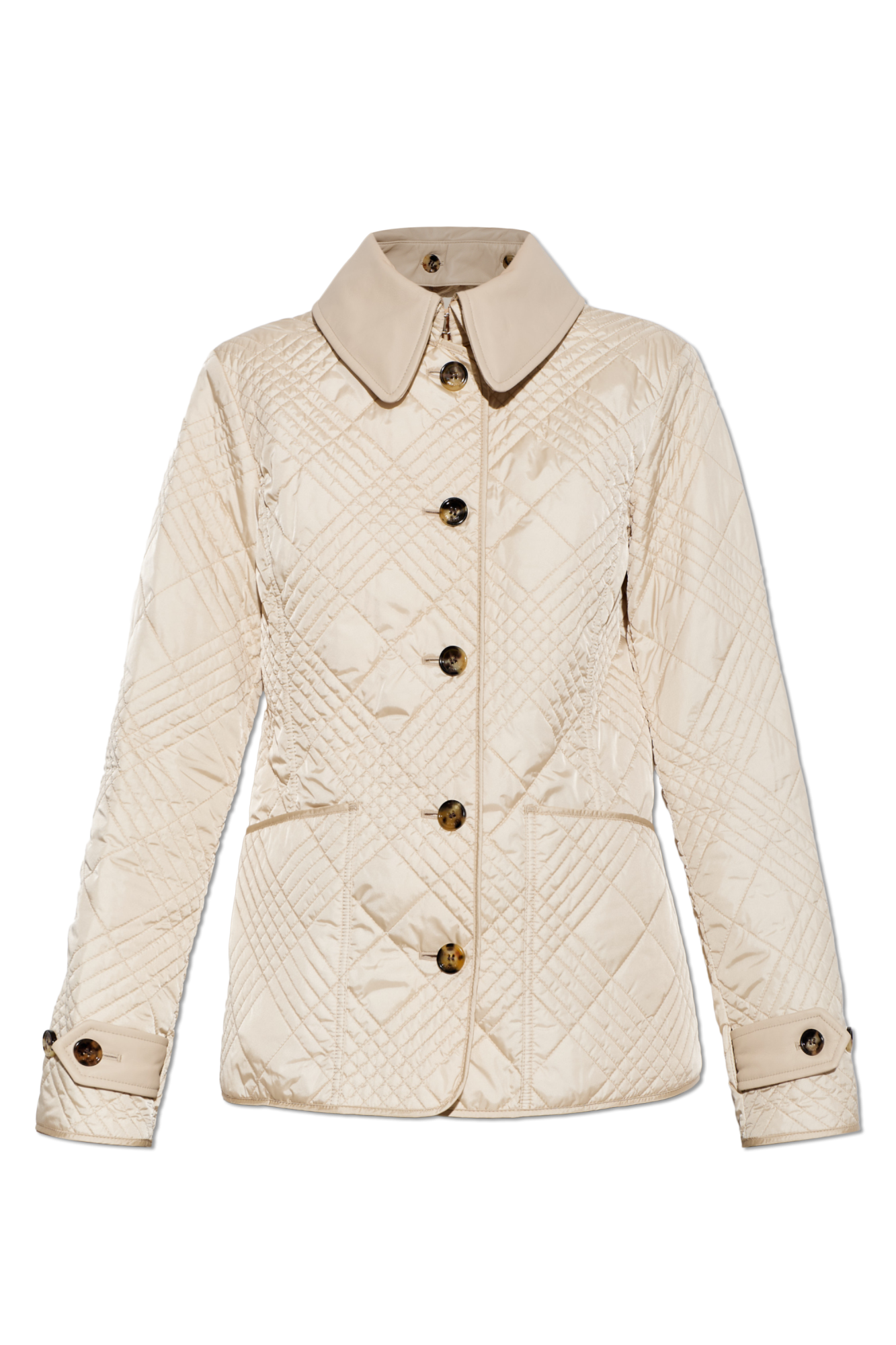 Burberry Ocieplana Kurtka ‘Fernleigh’, Kobiety, Kremowy