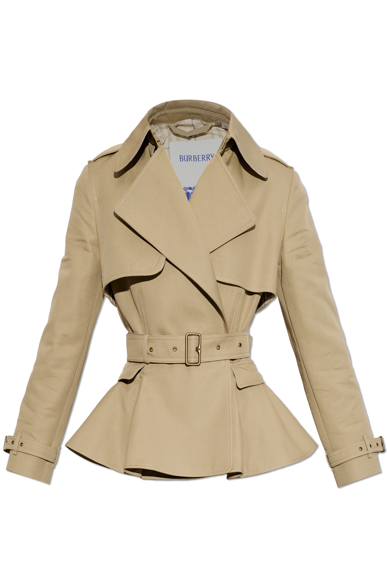 Burberry Krótki Trencz ‘Pembury’, Kobiety, Beżowy