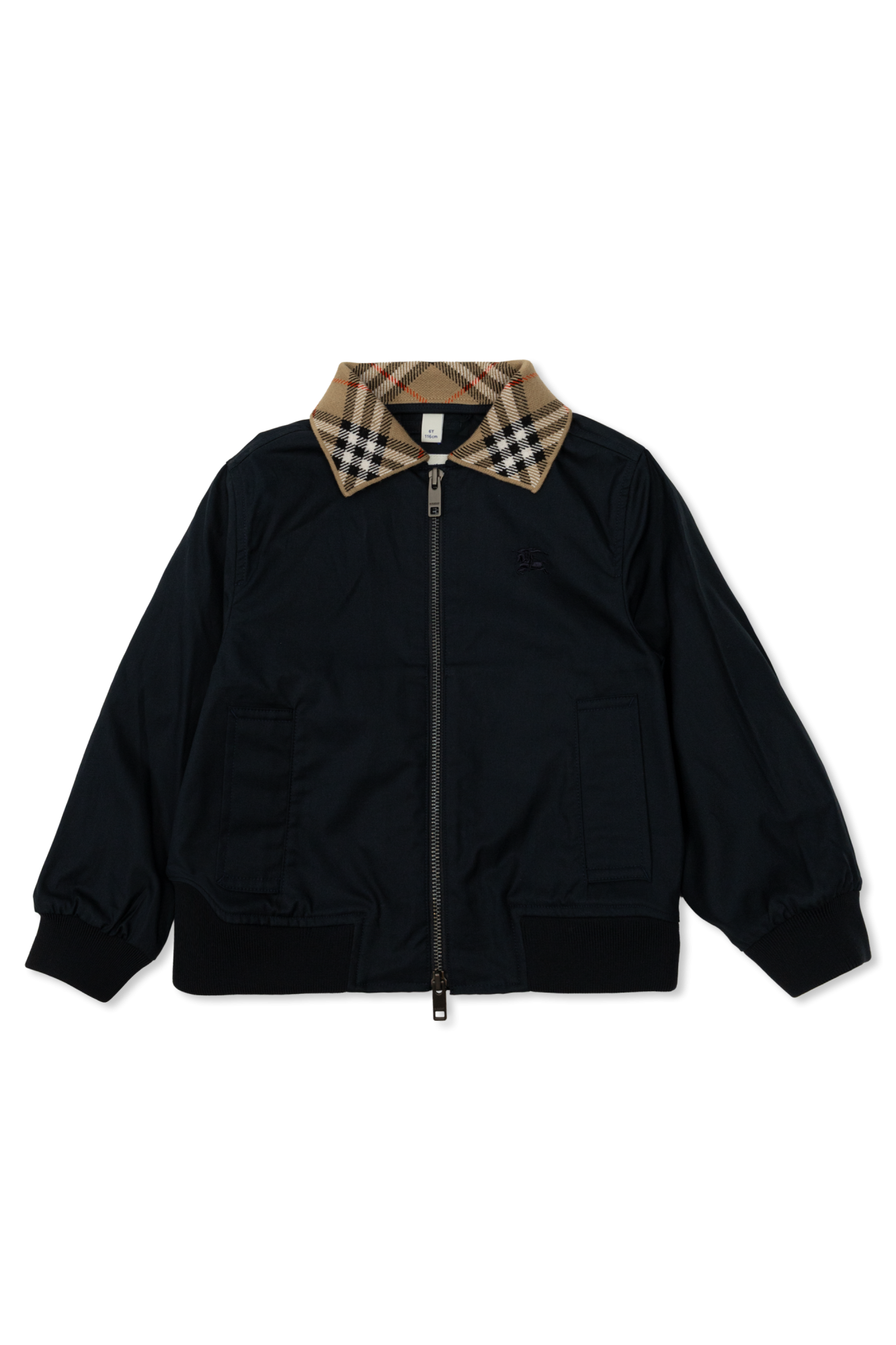 Burberry Kids Kurtka Z Logo, Unisex, Granatowy