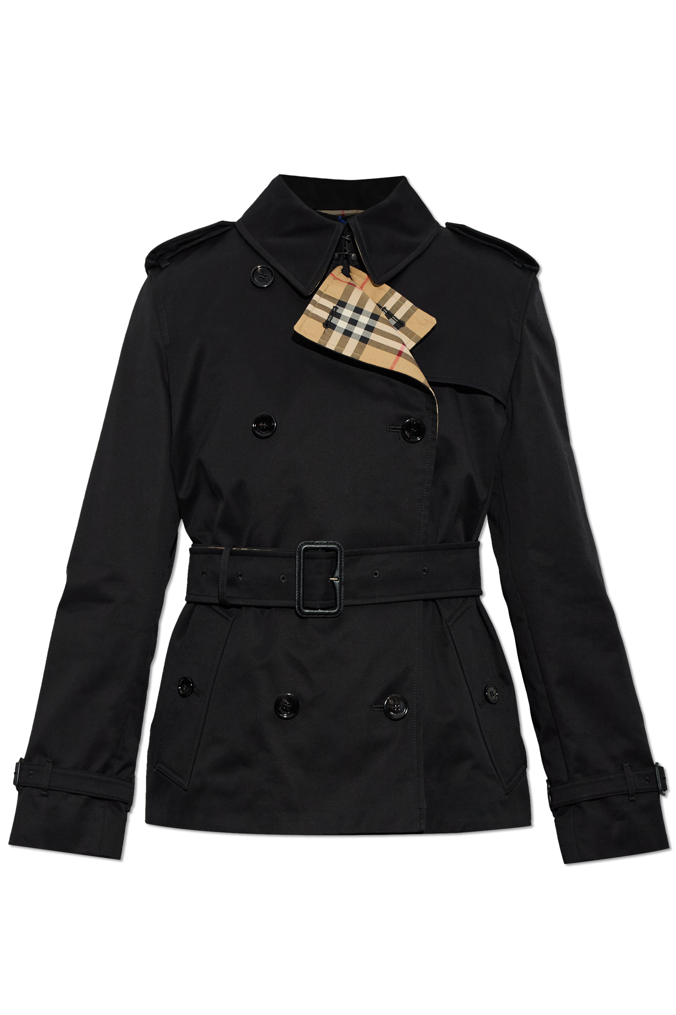 Burberry Krótki Trencz‘Lakefield’, Kobiety, Czarny