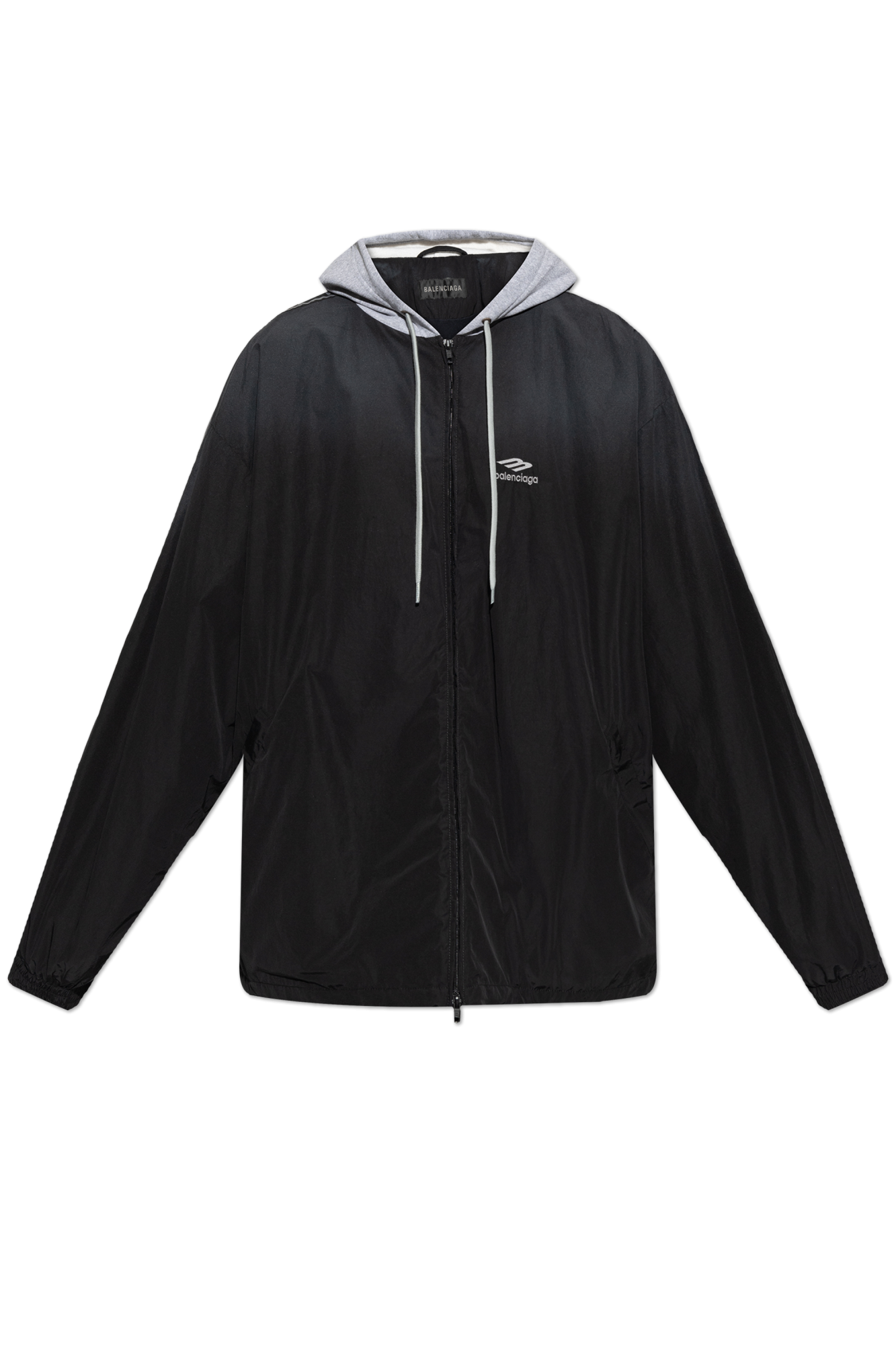 Balenciaga Kurtka Z Logo, Mężczyźni, Czarny