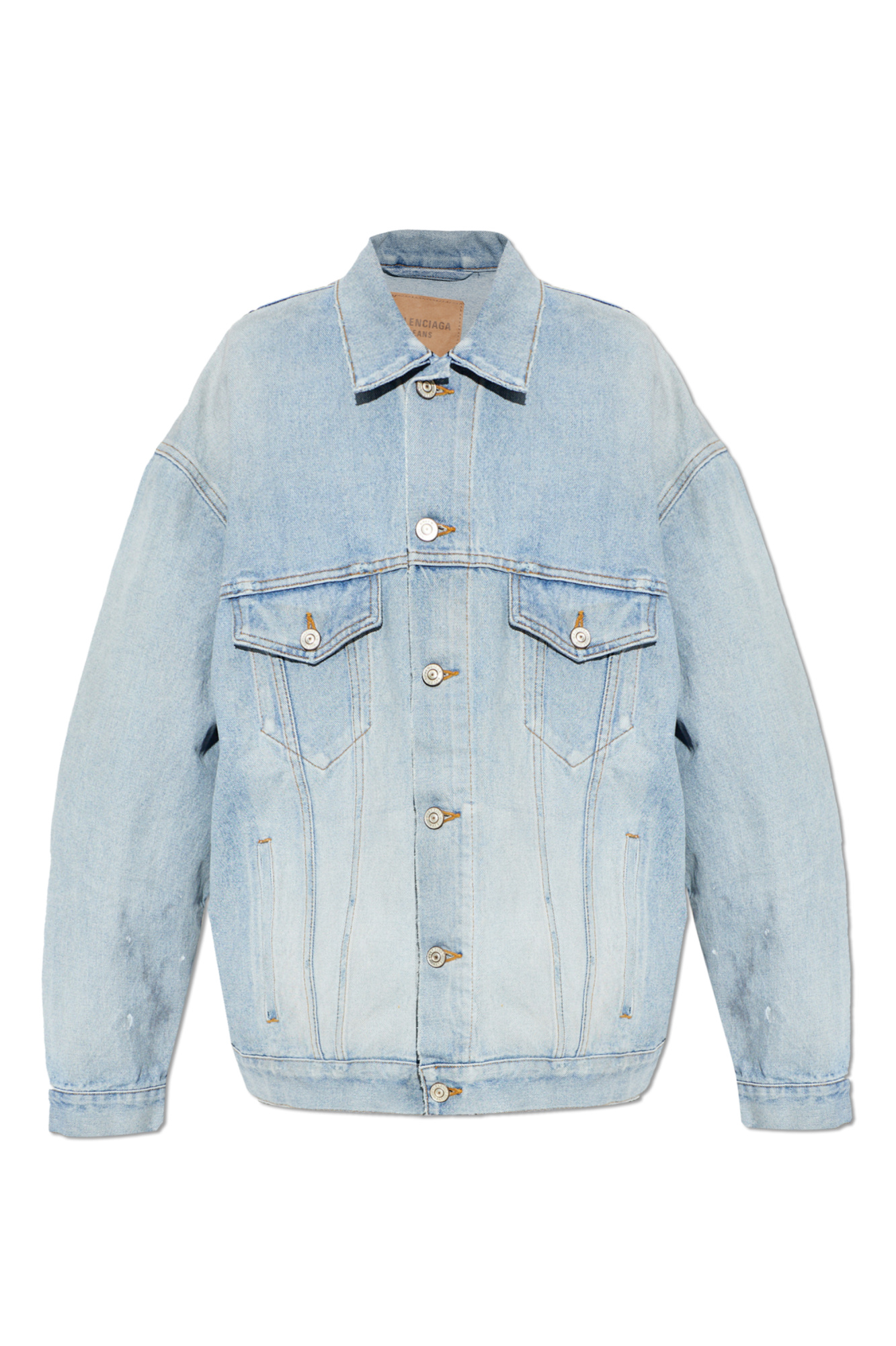 Balenciaga Jeansowa Kurtka, Kobiety, Niebieski
