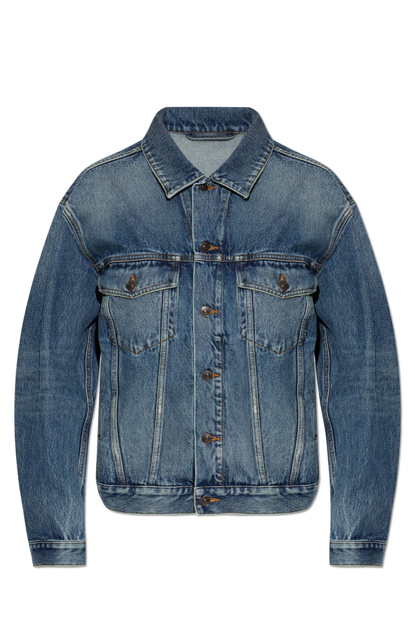 Balenciaga Jeansowa Kurtka, Kobiety, Niebieski