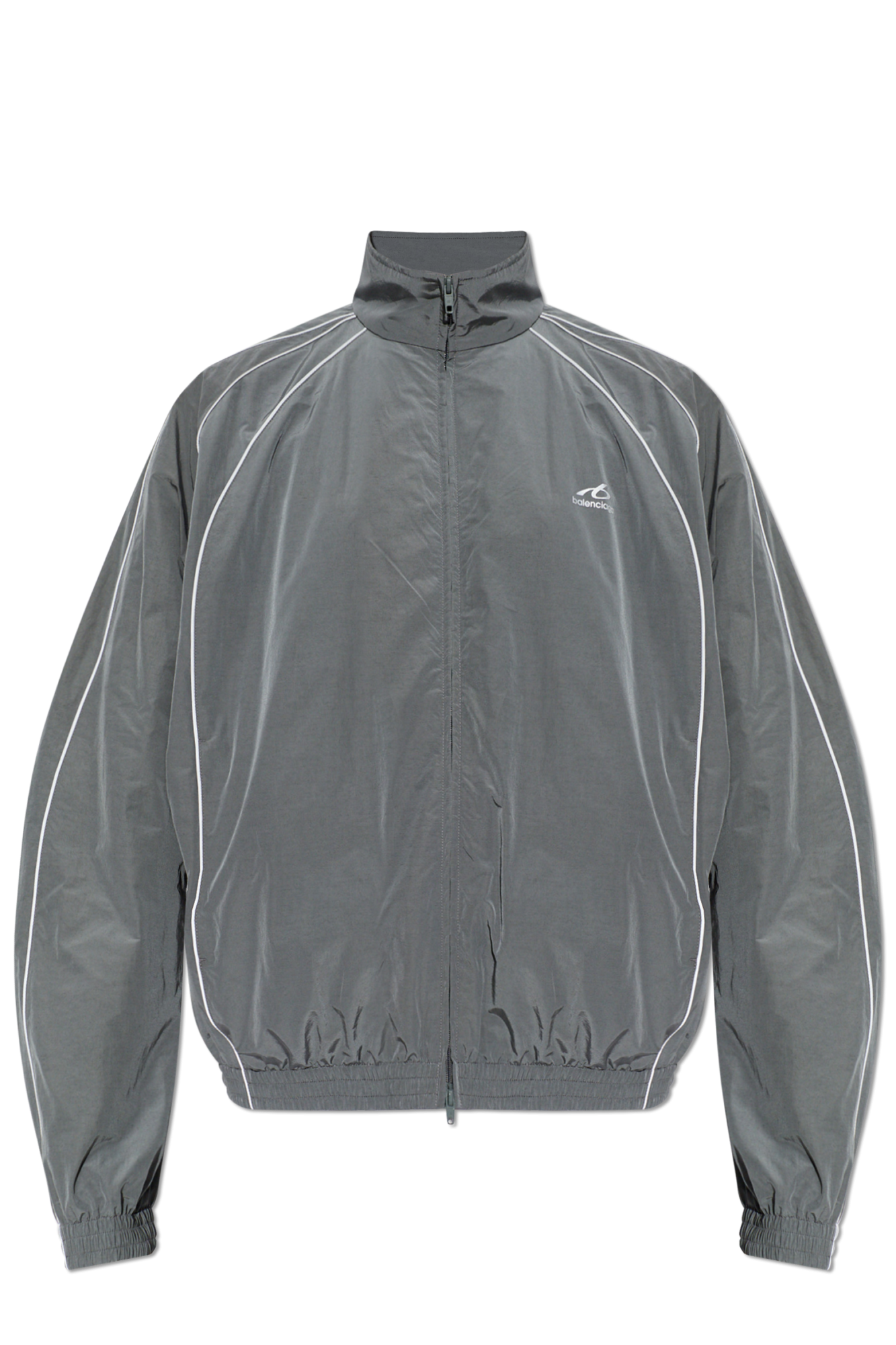Balenciaga Kurtka Z Logo, Mężczyźni, Szary