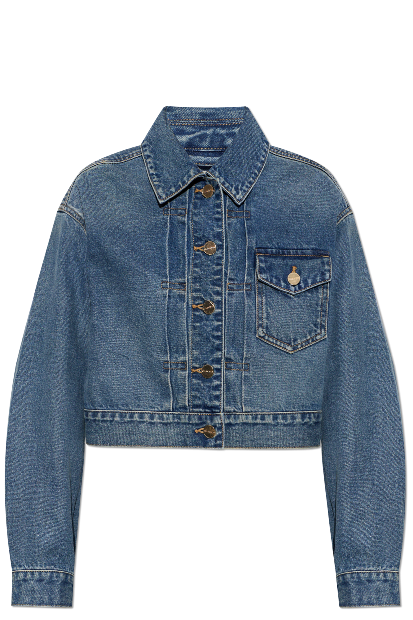AllSaints Jeansowa Kurtka ‘Blink’, Kobiety, Niebieski
