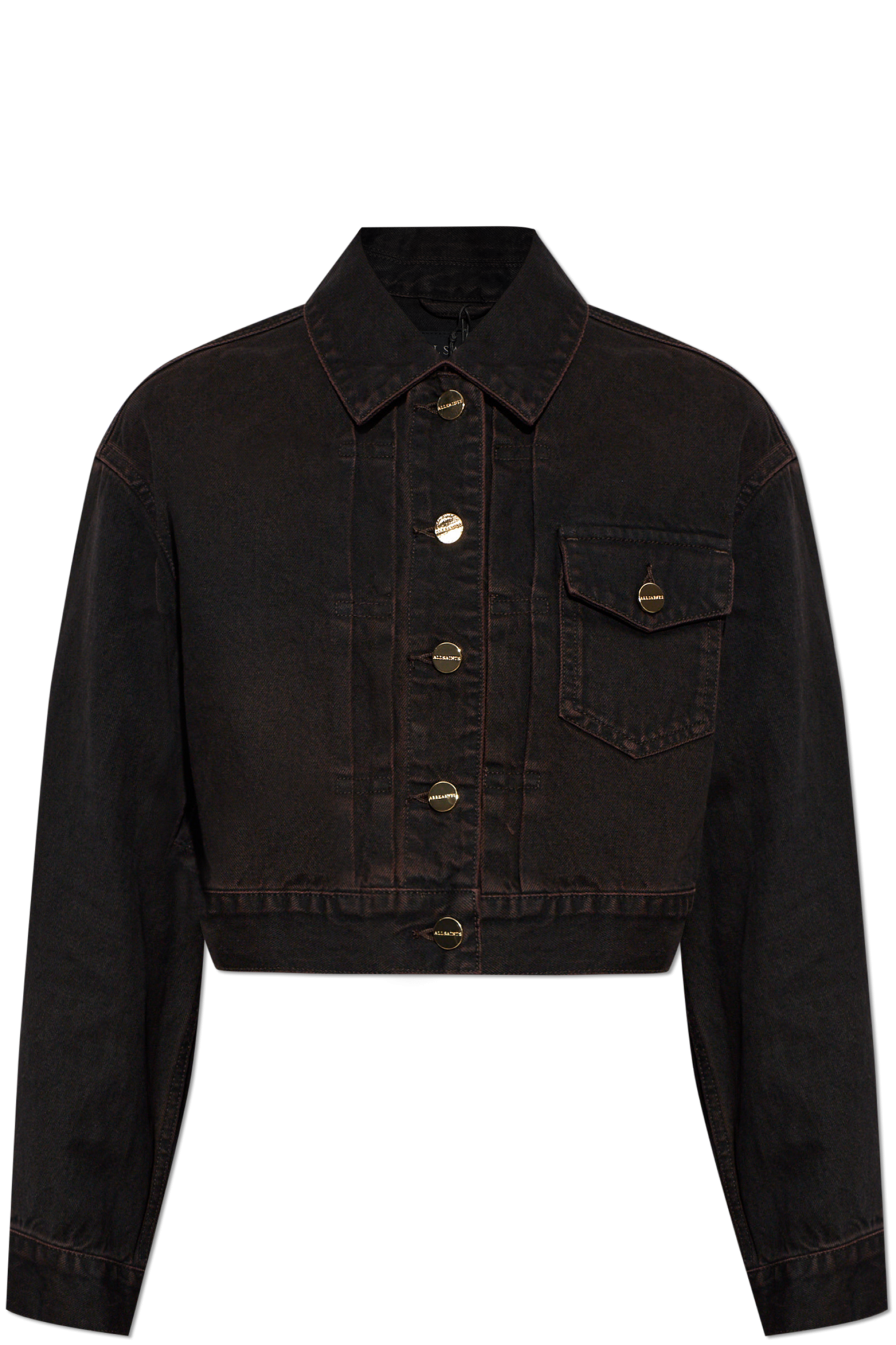 AllSaints Jeansowa Kurtka ‘Blink’, Kobiety, Brązowy