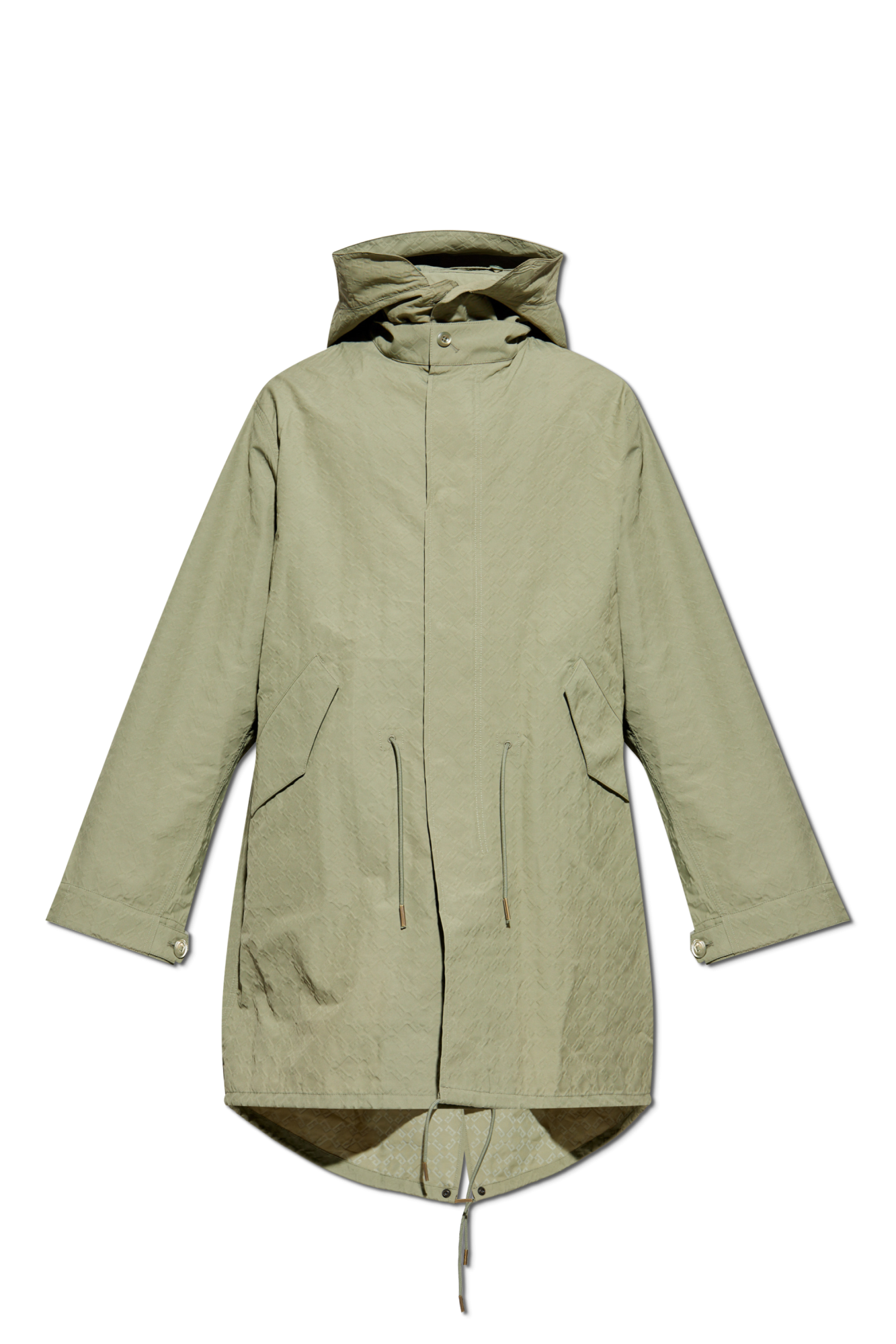 Givenchy Parka O Z Odpinanym Kapturem, Mężczyźni, Zielony