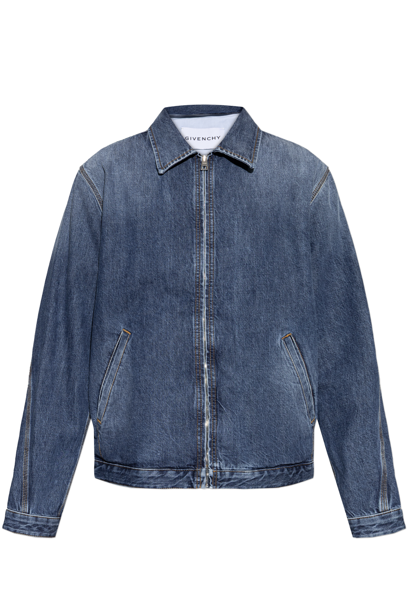 Givenchy Jeansowa Kurtka, Mężczyźni, Niebieski